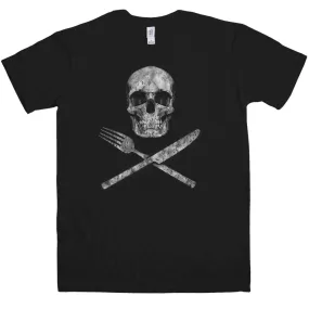 Knife Fork And Skull T-Shirt