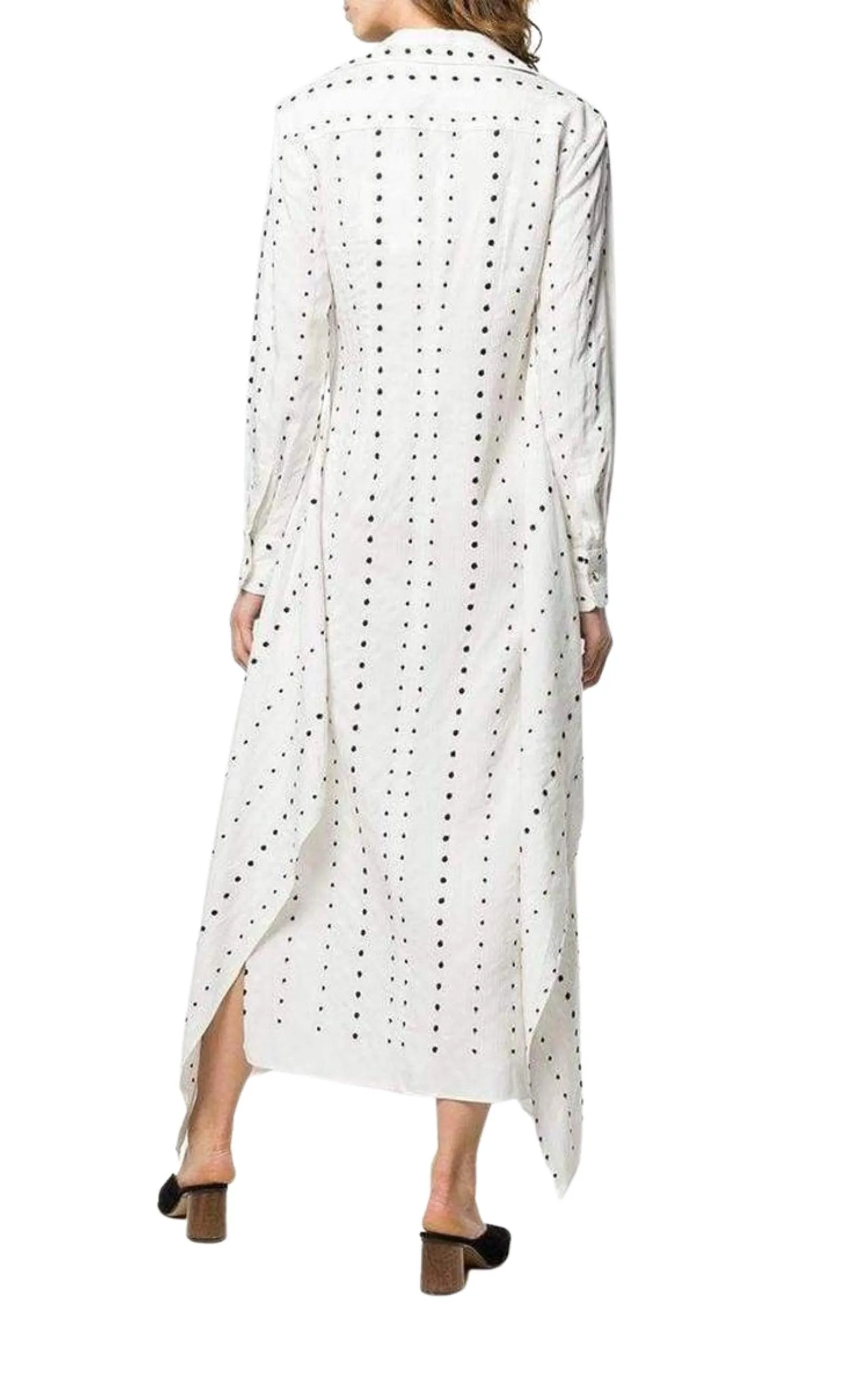 La Djellaba Dot Maxi Dress