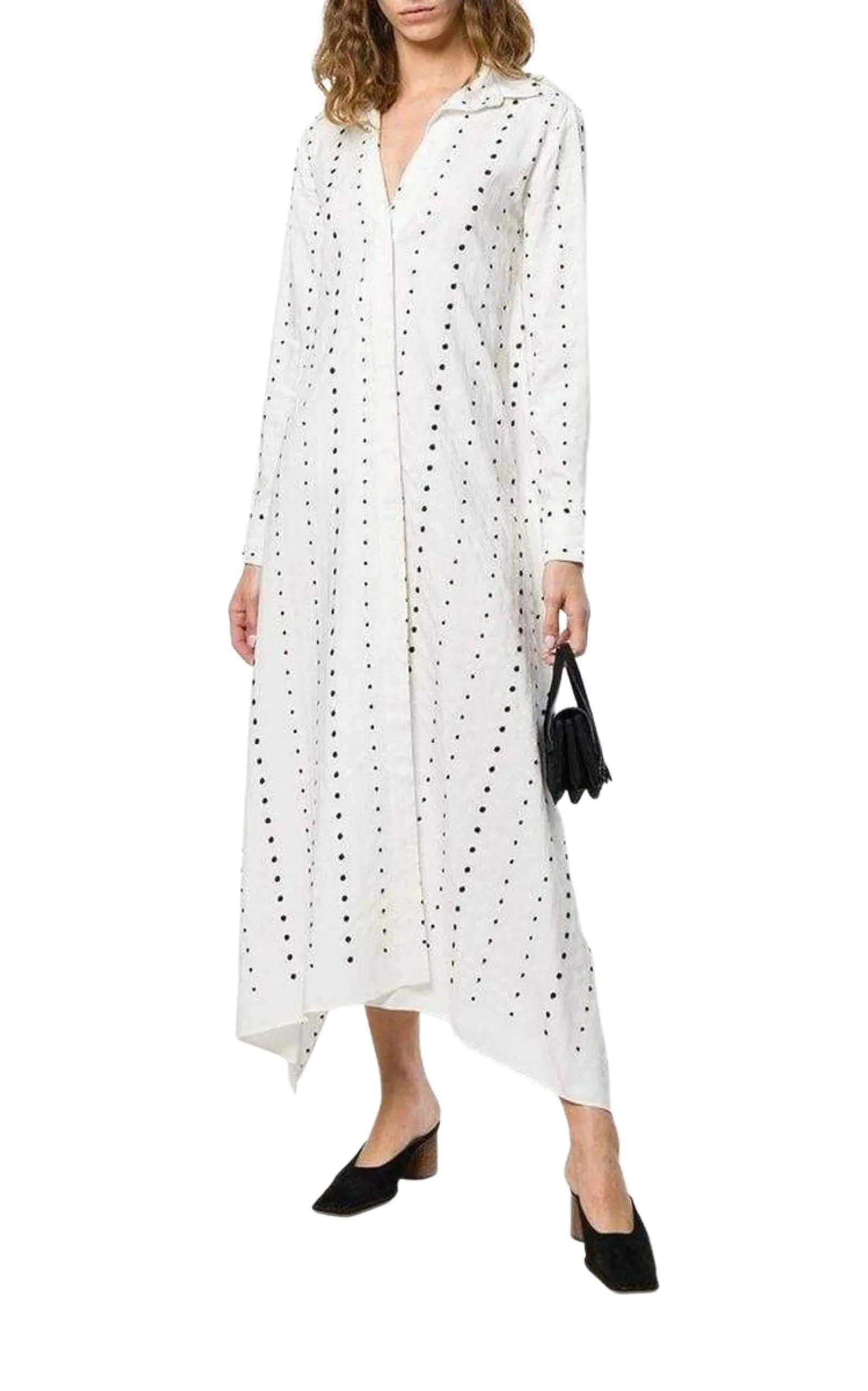 La Djellaba Dot Maxi Dress