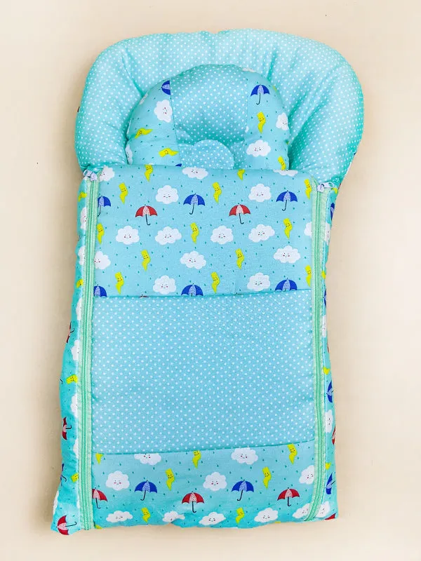 Light Green Sleeping Bag For Newborns/Baby Carry Nest NBSB12