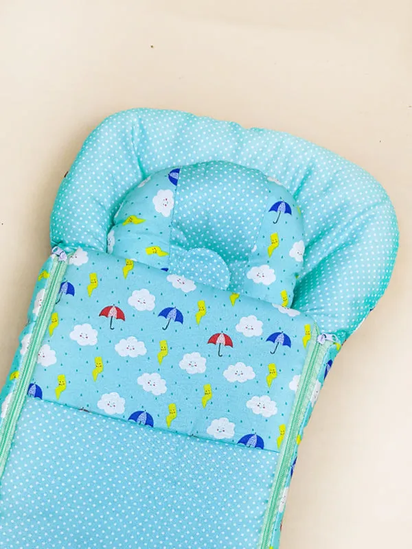 Light Green Sleeping Bag For Newborns/Baby Carry Nest NBSB12