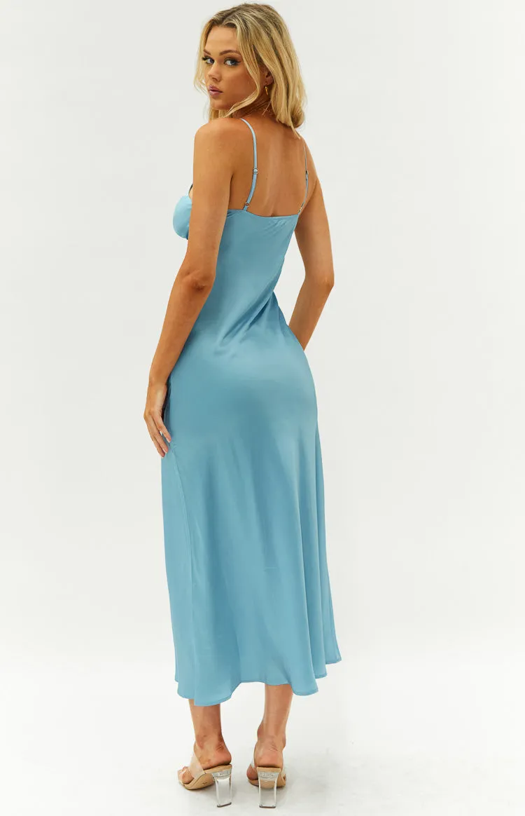 Lissandra Blue Formal Maxi Dress