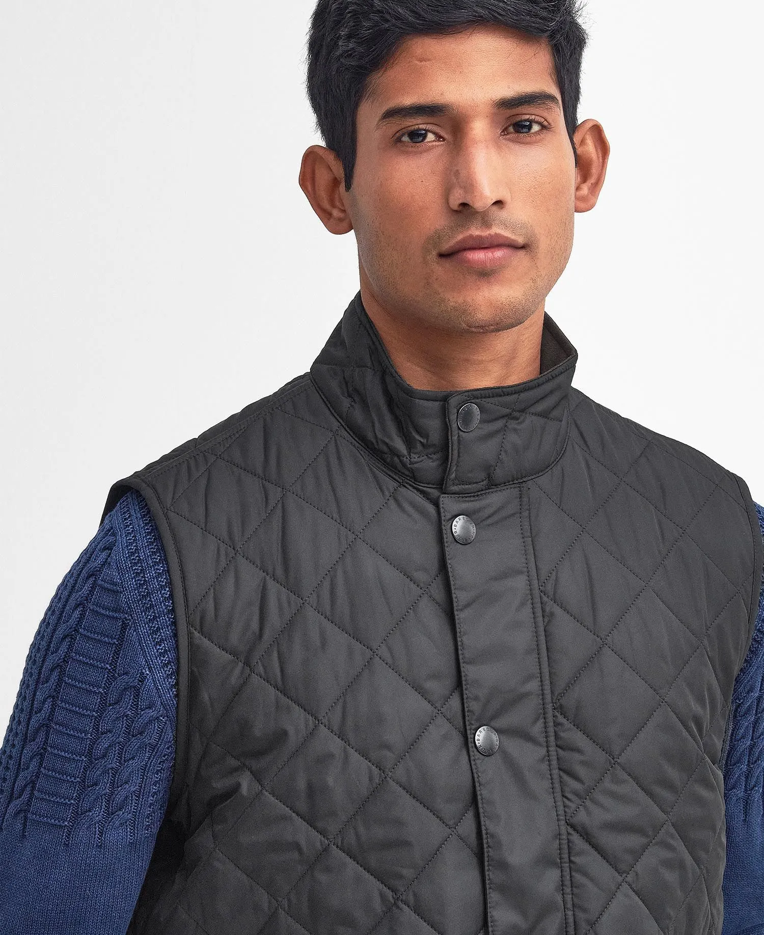 Lowerdale Quilted Gilet in Black