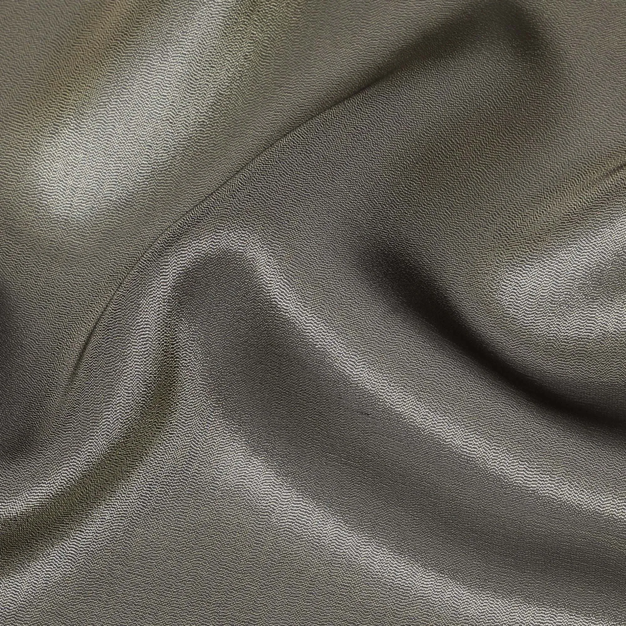 Luxurious French Silk Black Lame Fabric in Elegant Taupe - 110cm Width, Premium Sheen-D18423