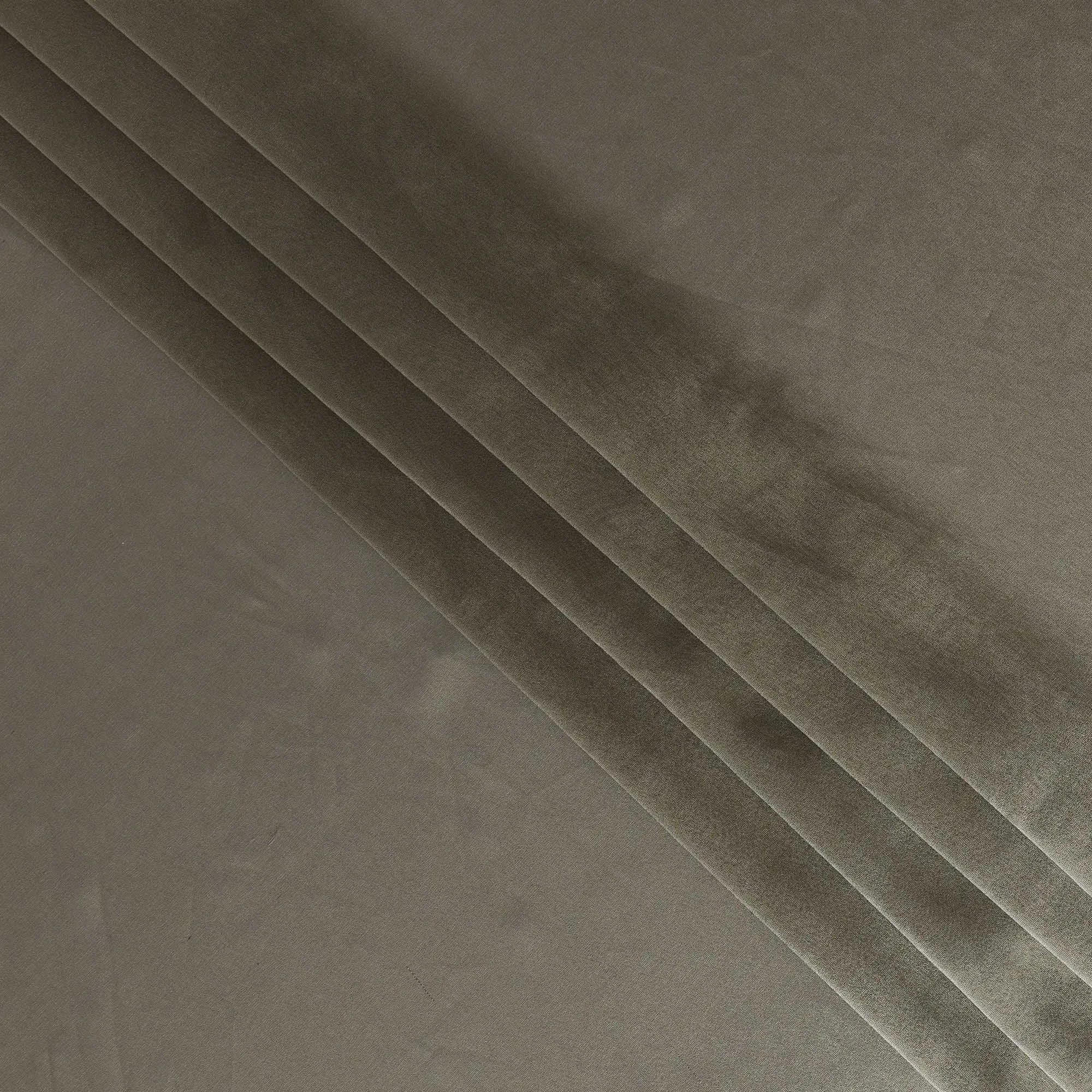 Luxurious French Silk Black Lame Fabric in Elegant Taupe - 110cm Width, Premium Sheen-D18423