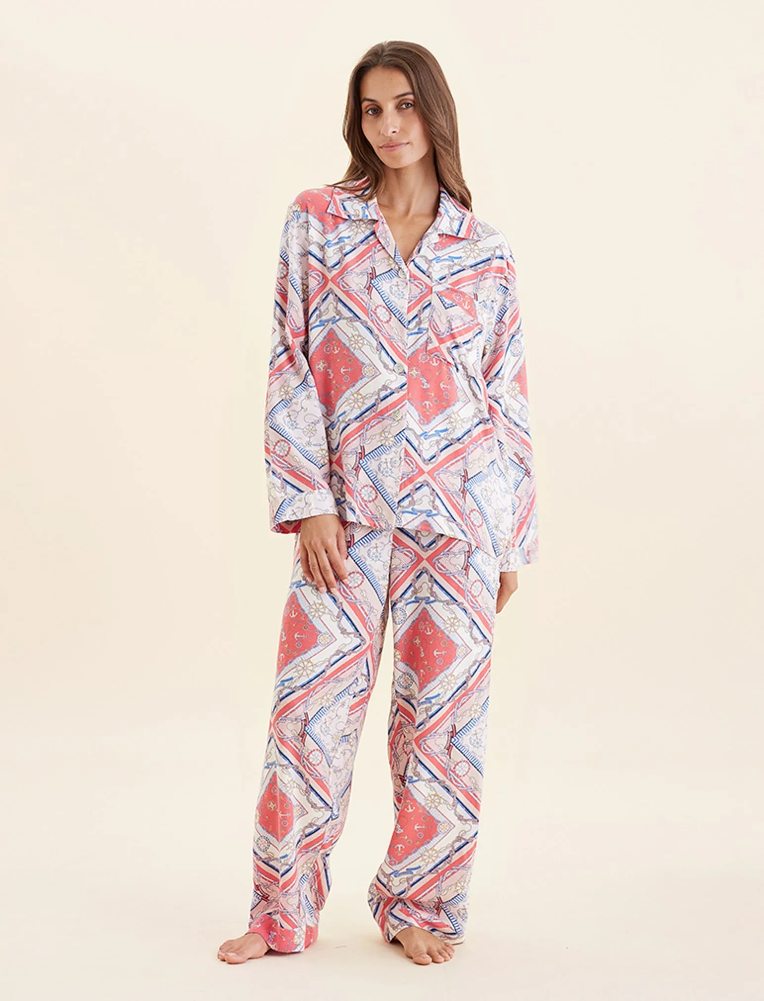 Marine Cozy Full Length PJ Set