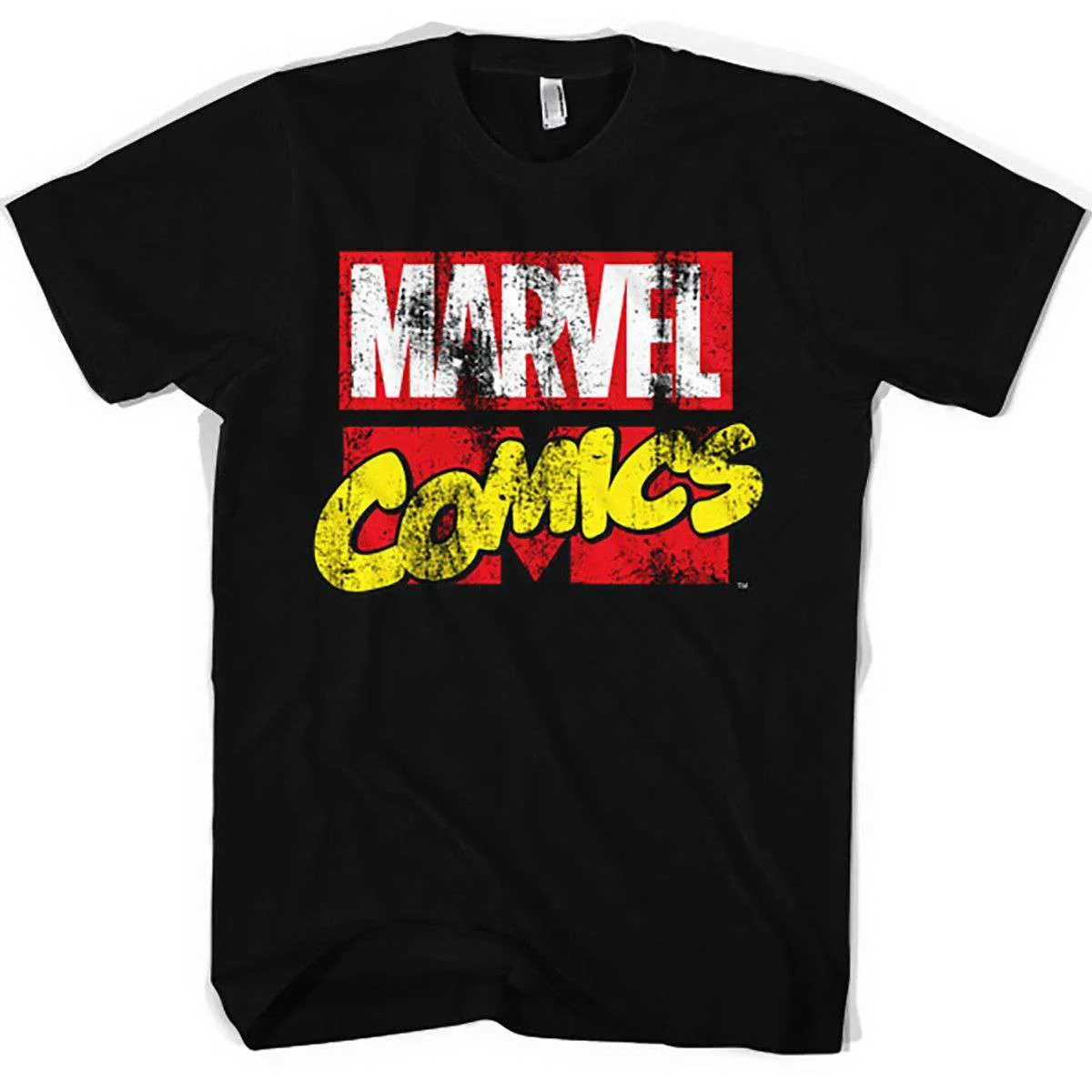 Marvel Comics Classic Distressed Marvel Logo T-Shirt