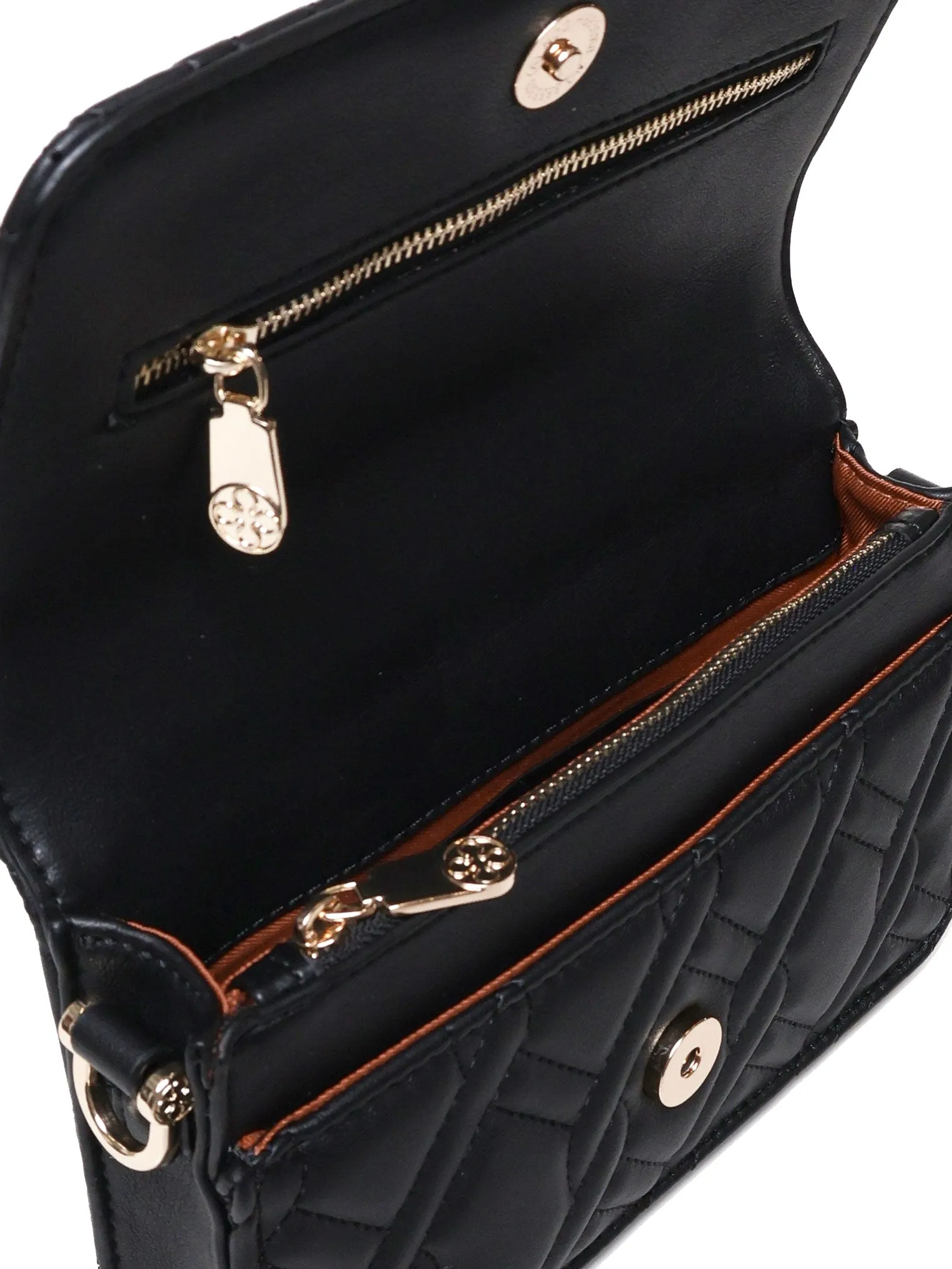 Maxi Matelassé Crossbody Bag in Black