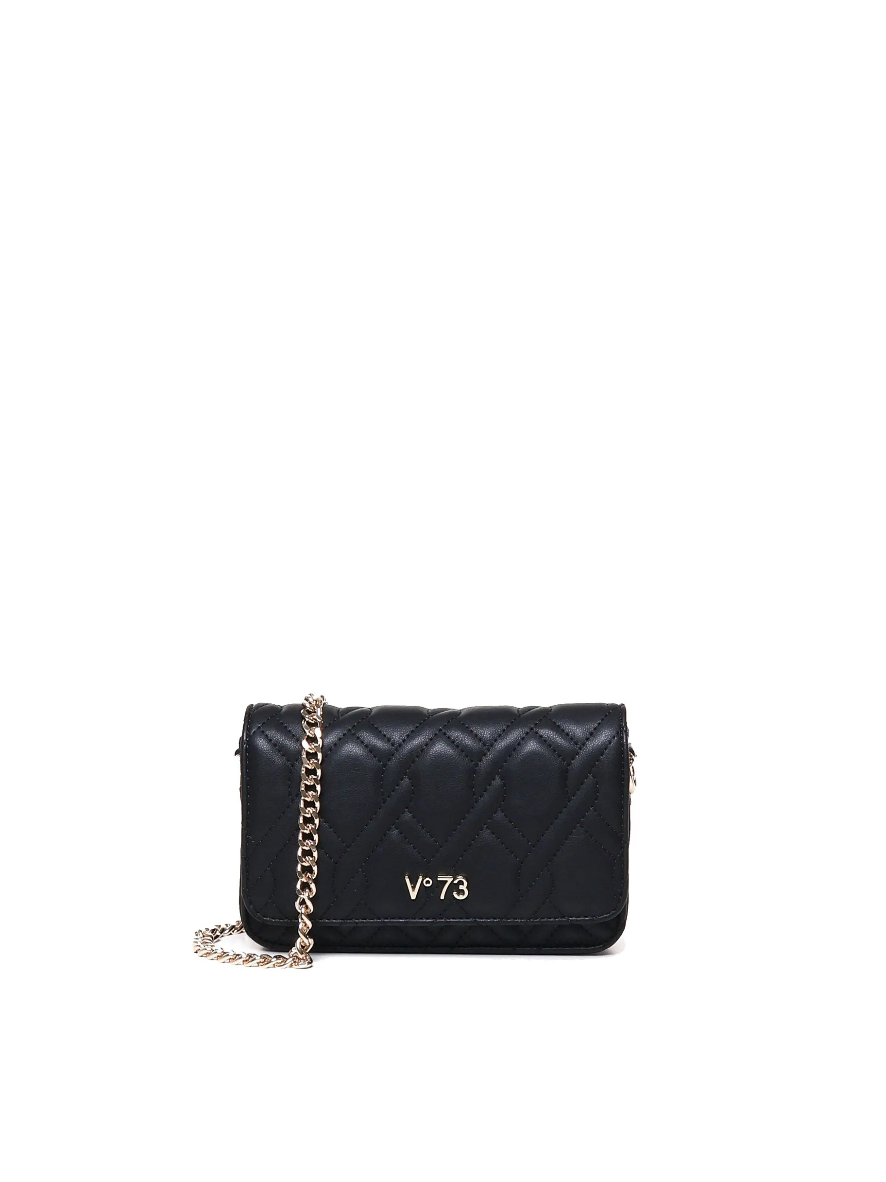 Maxi Matelassé Crossbody Bag in Black