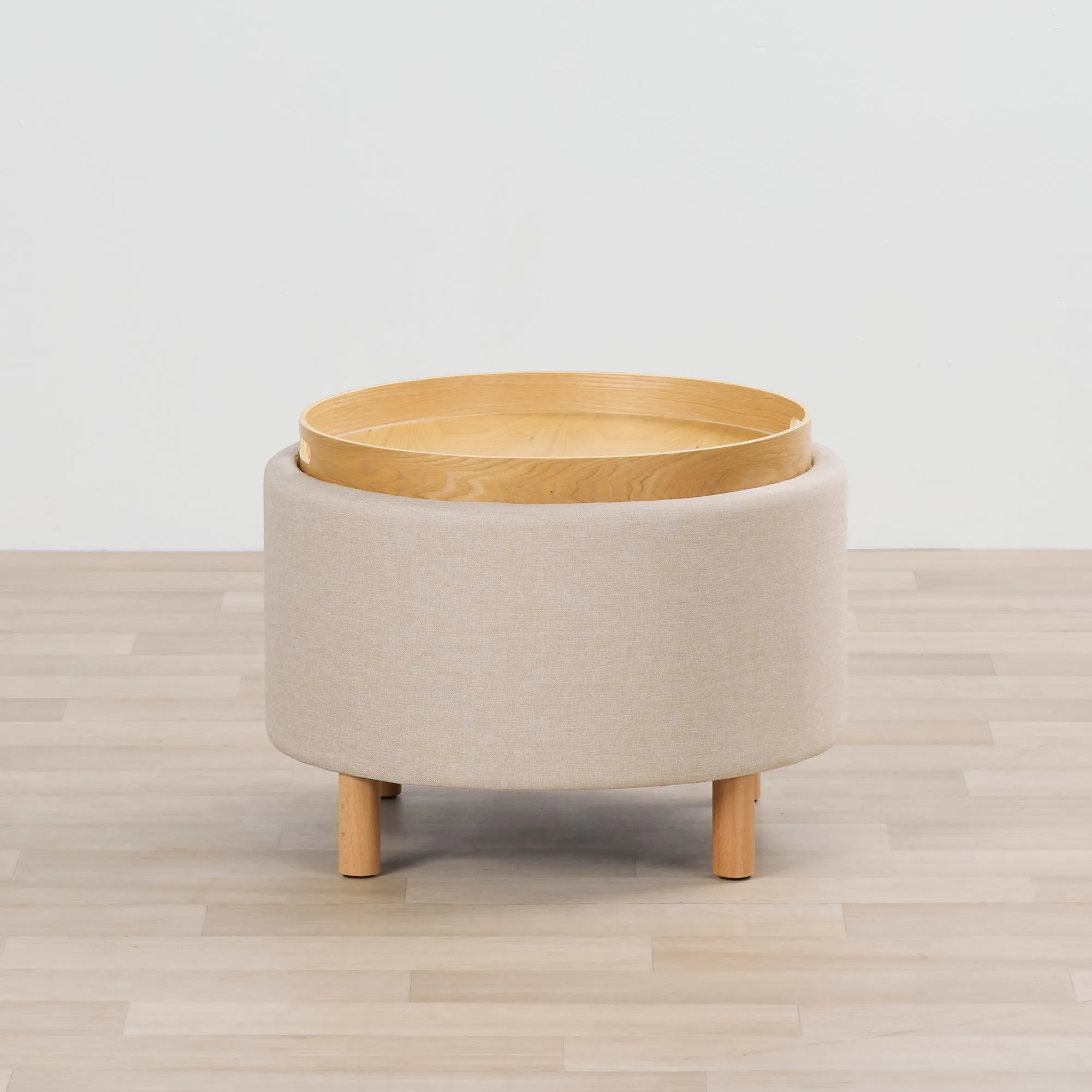 Maxi Tray Top Ottoman - Natural