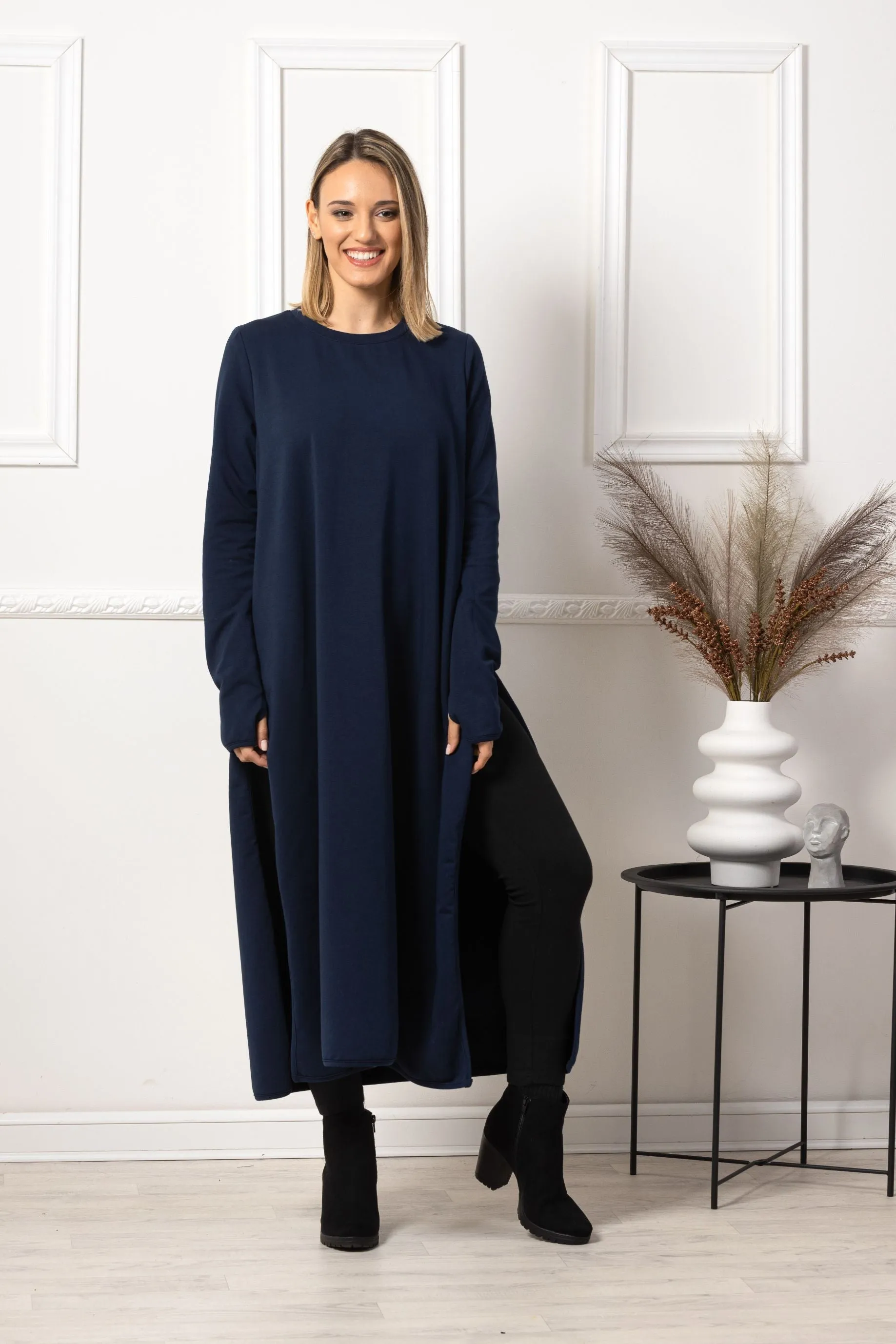 Maxi Tunic Slit Dress