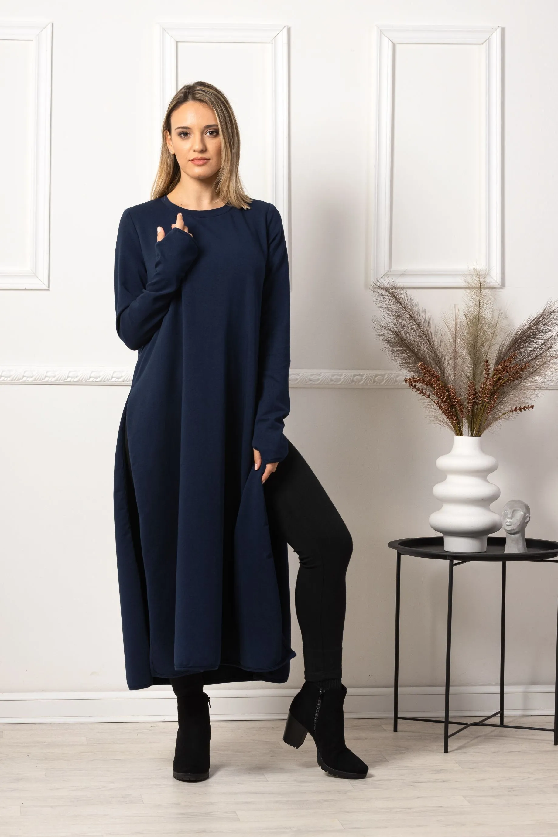 Maxi Tunic Slit Dress