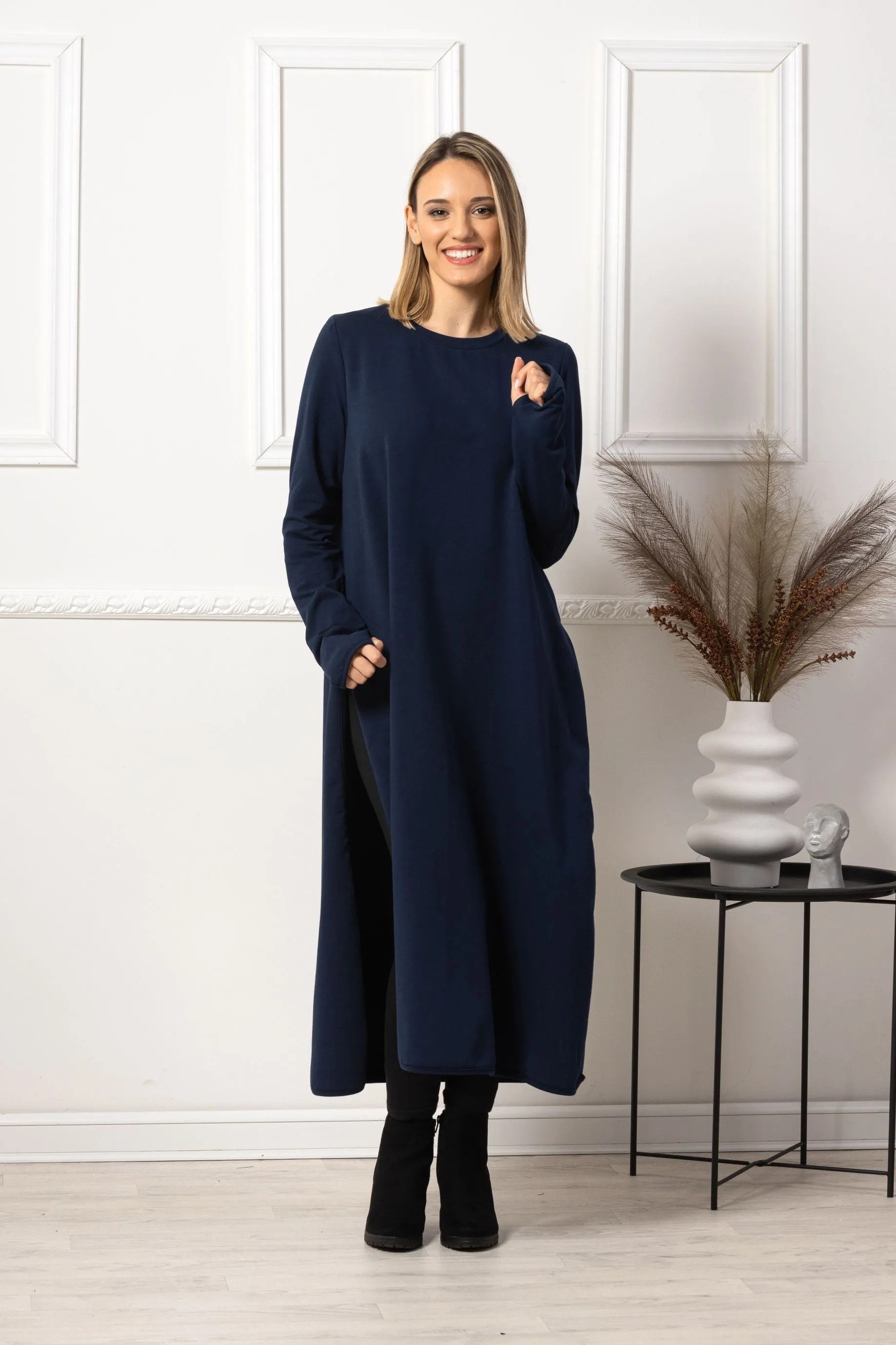 Maxi Tunic Slit Dress