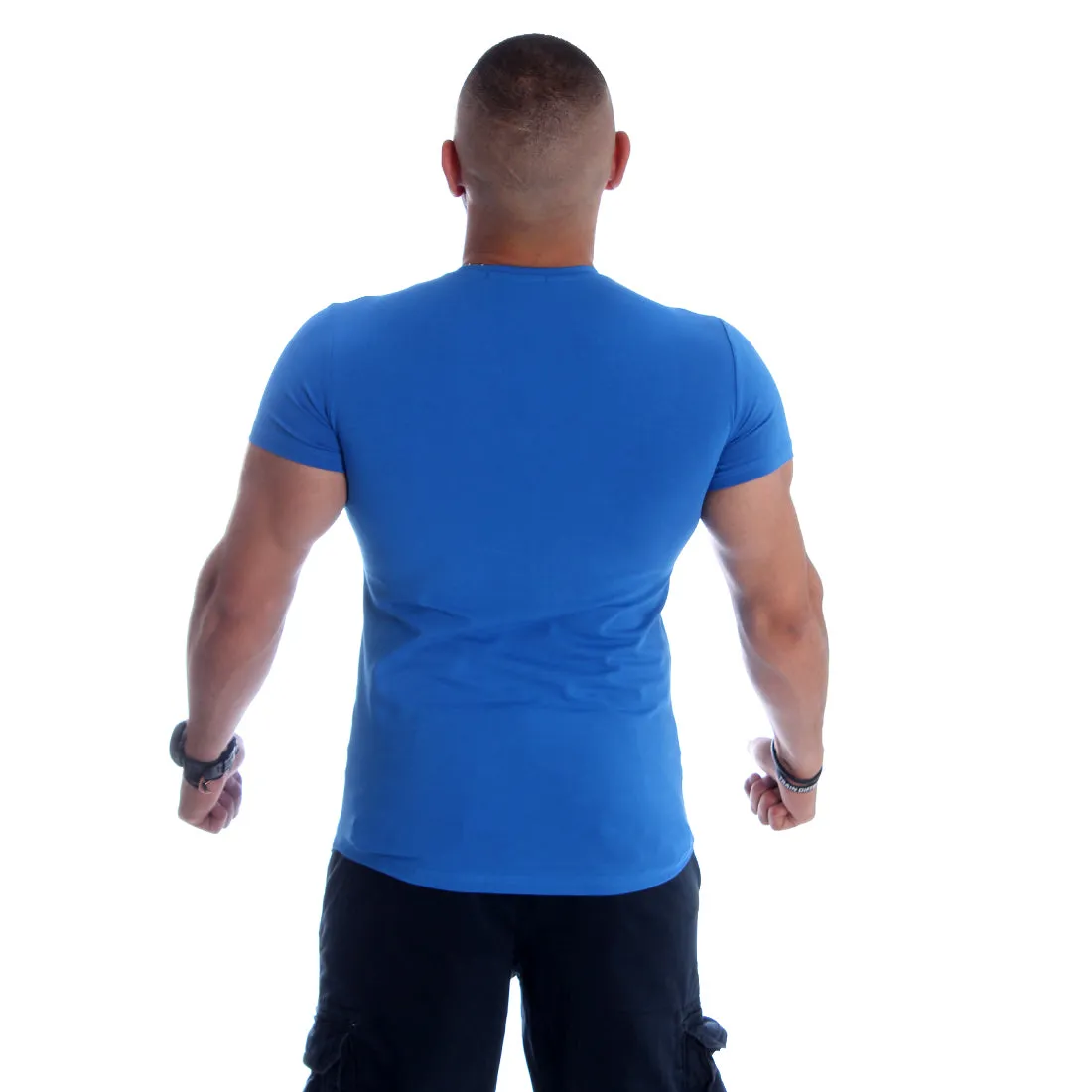 Men T-shirt- blue / made in Turkey -3354