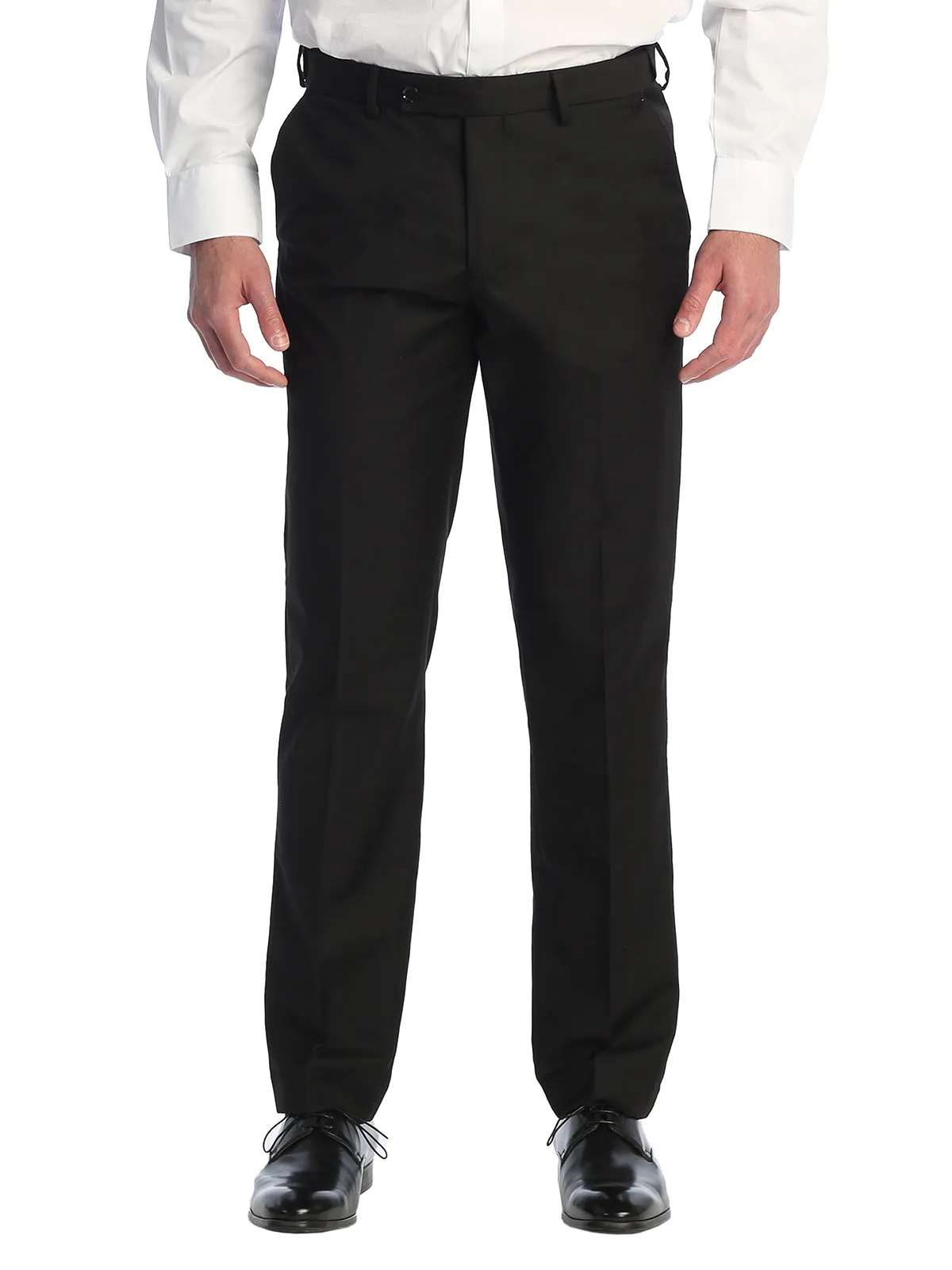 Men's Expandable Waist Dress Pants, Black