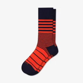 Men's Stripe Dress Calf Socks