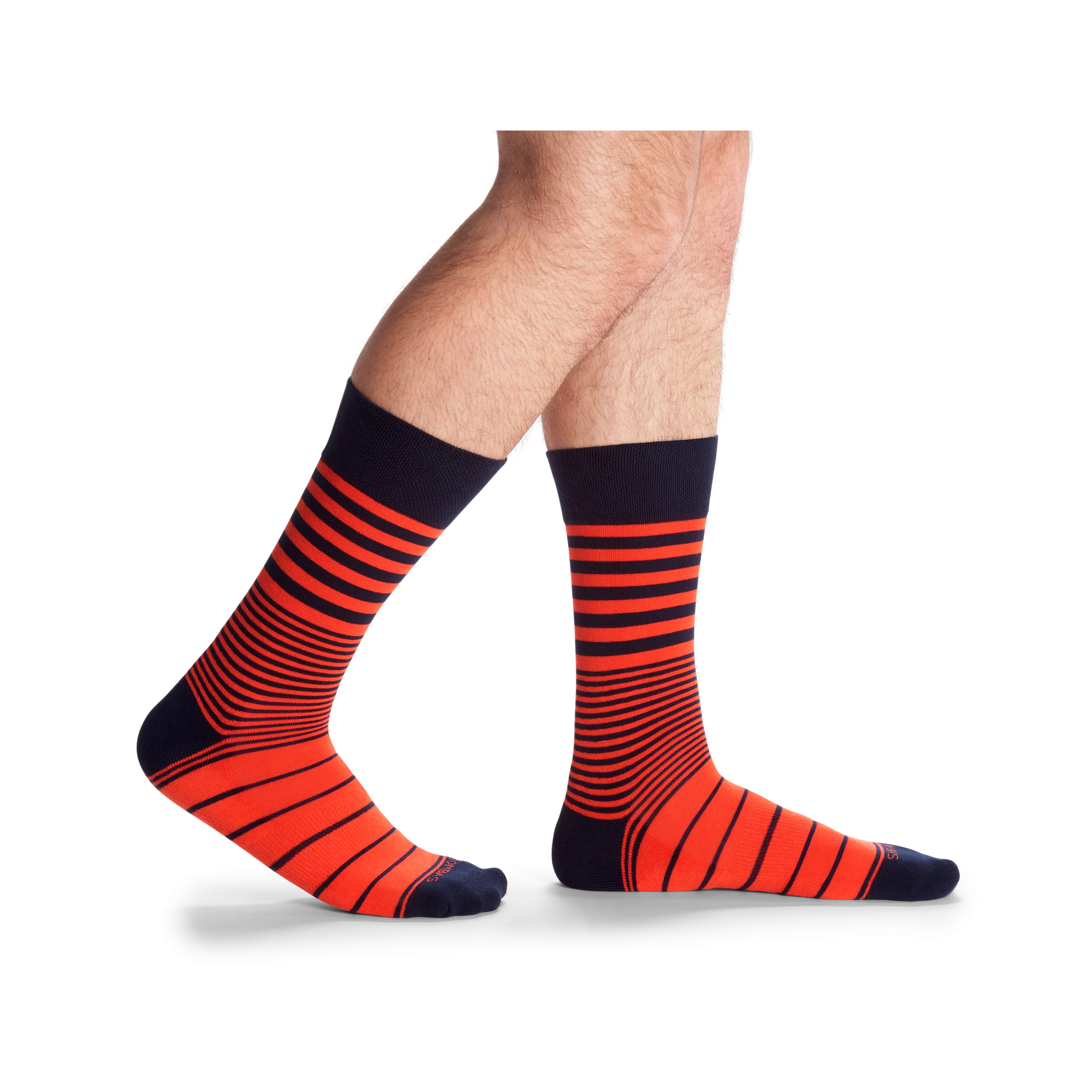 Men's Stripe Dress Calf Socks