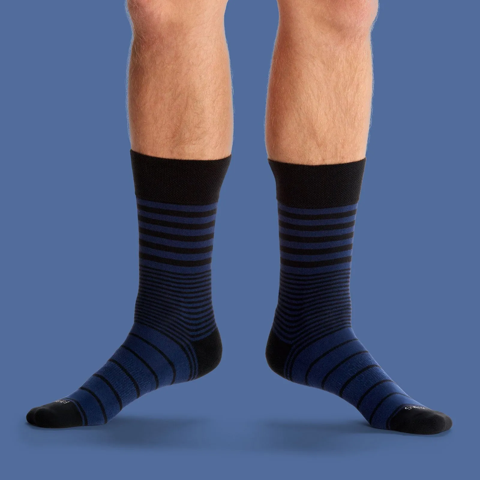 Men's Stripe Dress Calf Socks