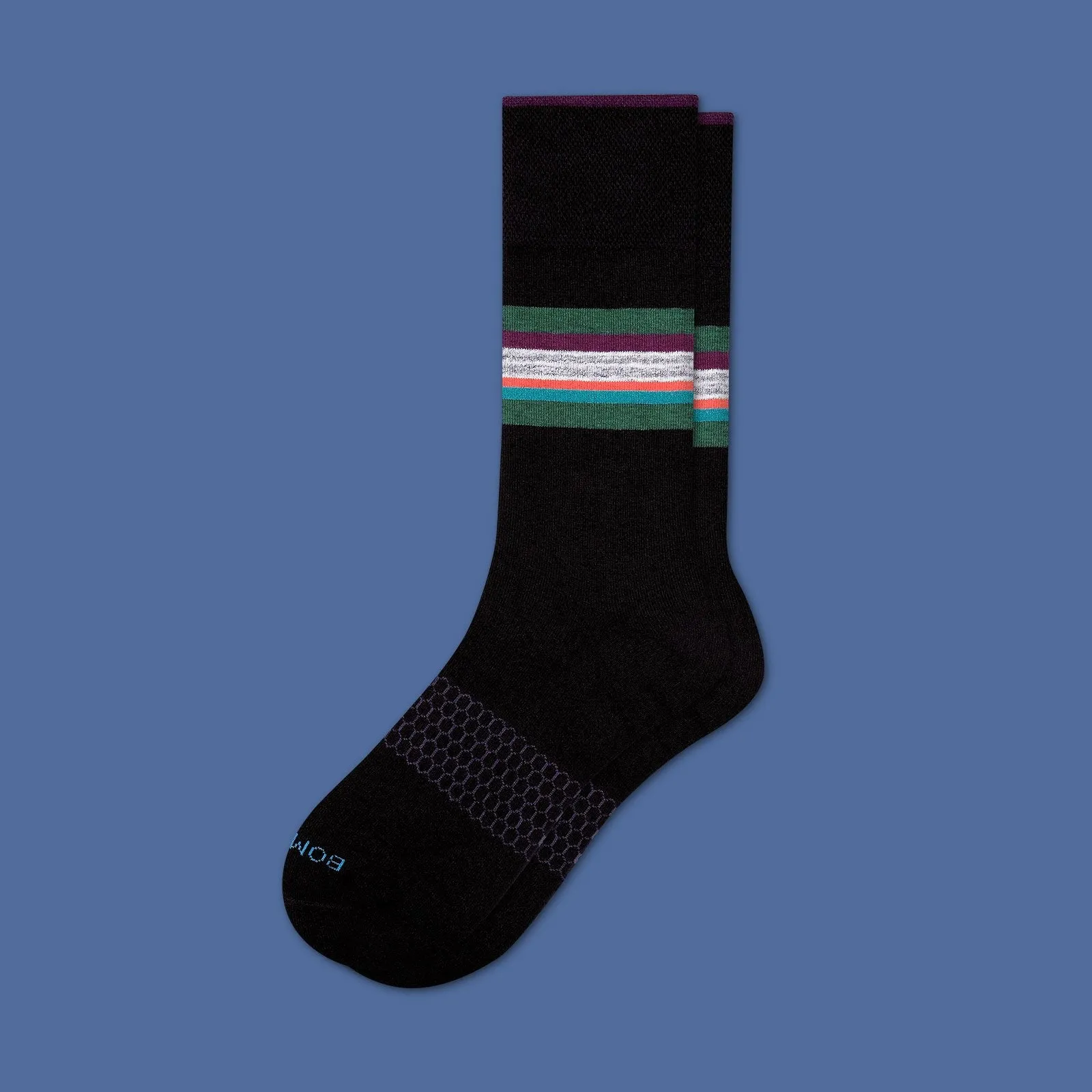 Men's Stripe Dress Calf Socks