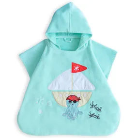 Milk&Moo Kids Poncho - Sailor Octopus Design