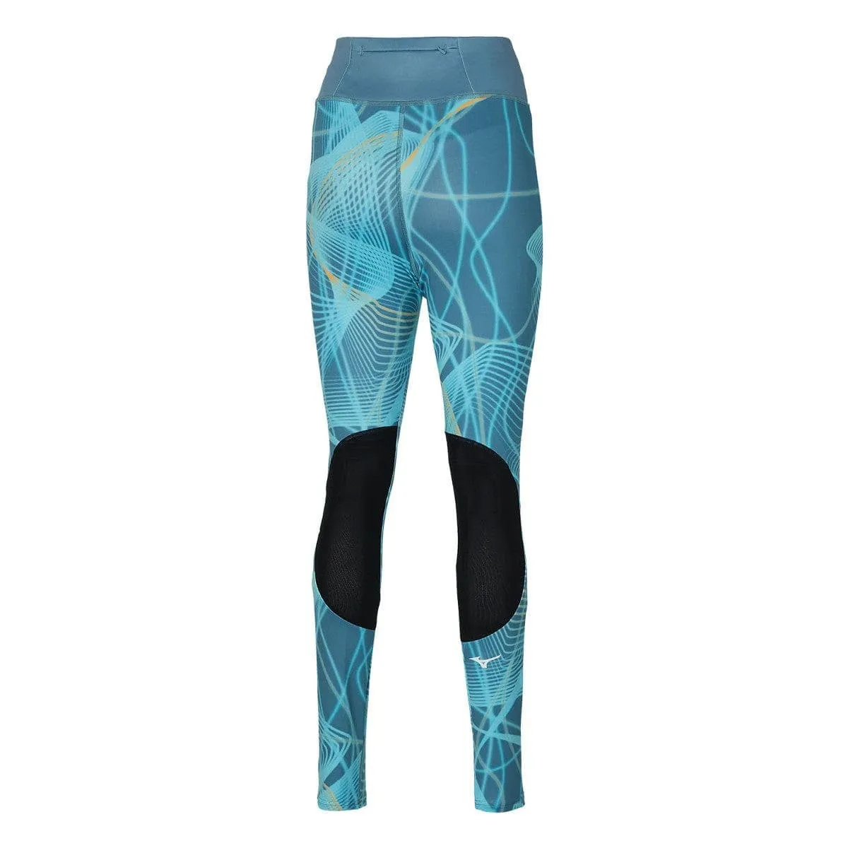 Mizuno Printed Tights (Womens) - Copen Blue