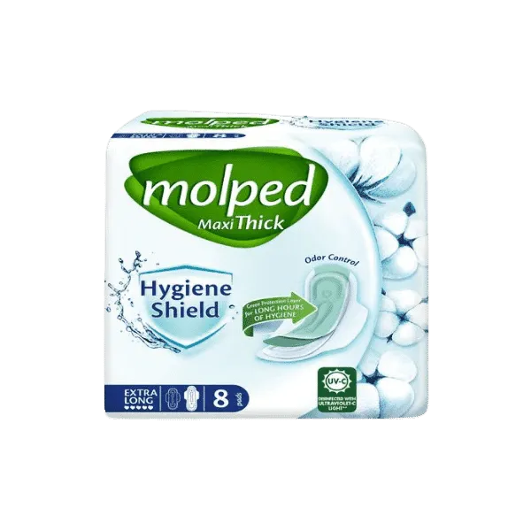 MOLPED MAXI THICK HYGIENE SHIELD EXTRA LONG 8 PADS