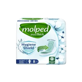 MOLPED MAXI THICK HYGIENE SHIELD EXTRA LONG 8 PADS