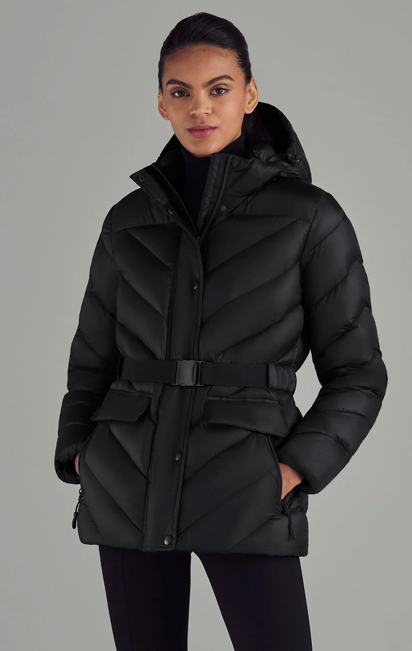 Montalva Women's Puffer Down Belted Jacket