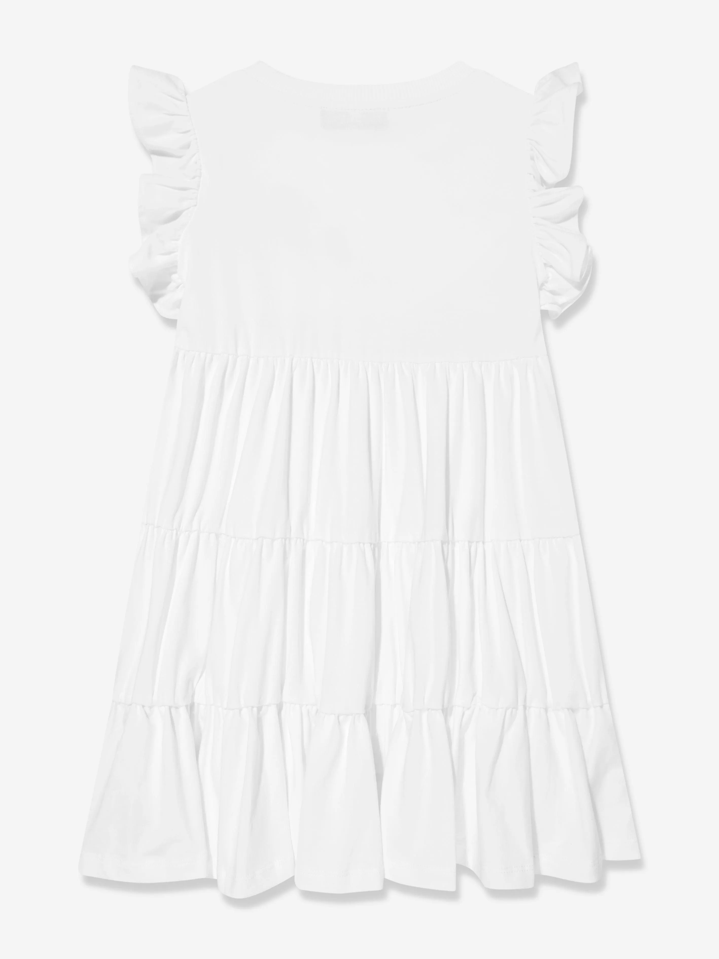 Moschino Girls Cotton Sunglasses Dress in White