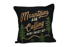 Mountains Are Calling Throw Pillow