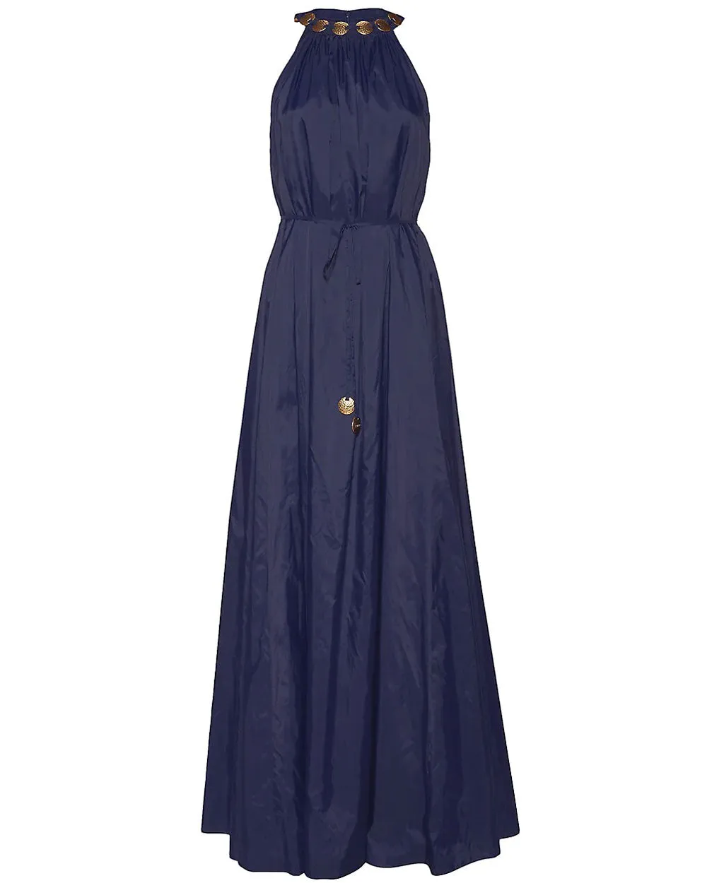 Navy Halter Neck Benoit Maxi Dress