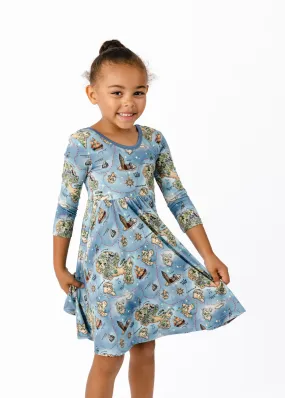 Neverland Map Twirl Dress