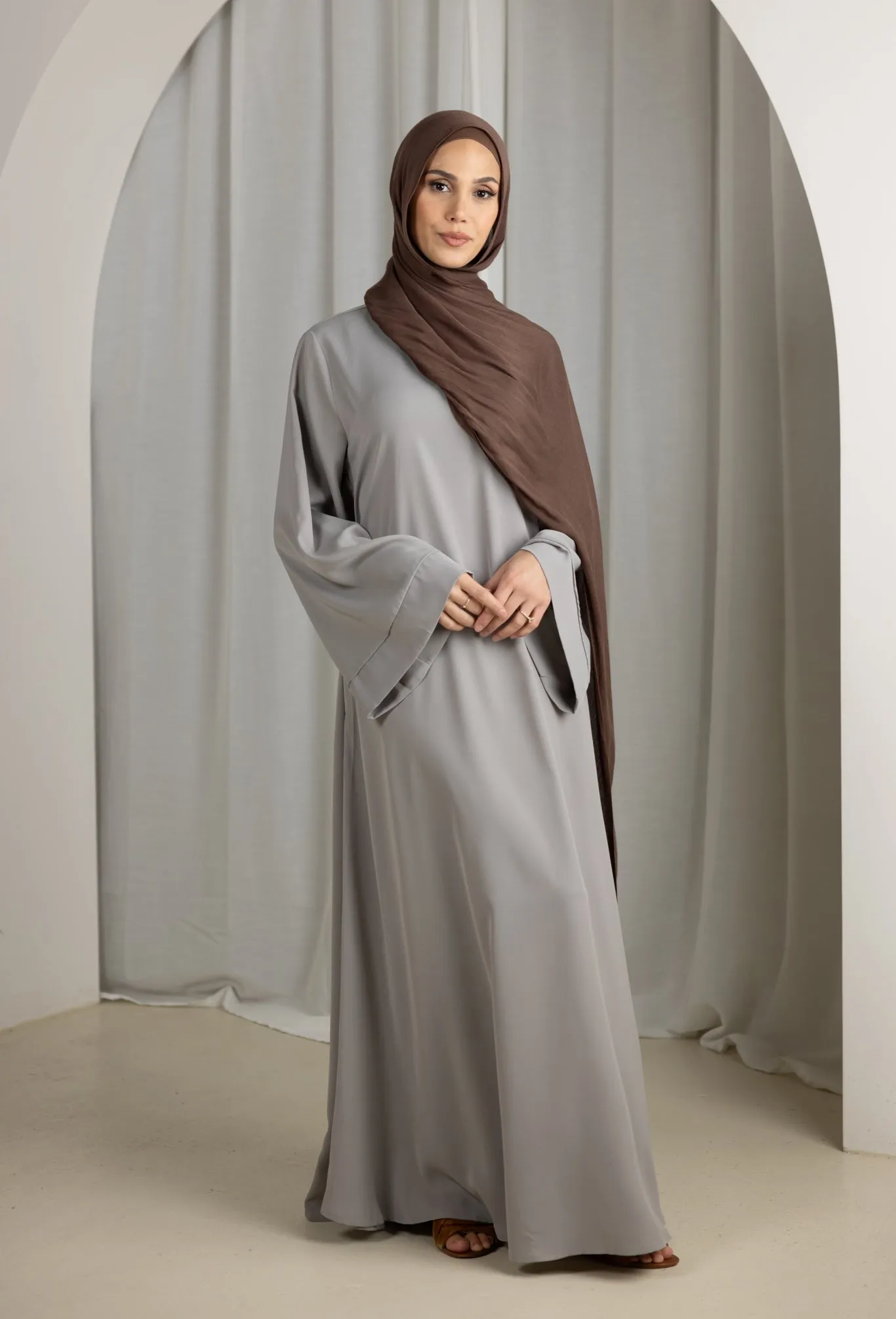 Open Sleeve Abaya - Shades of Grey