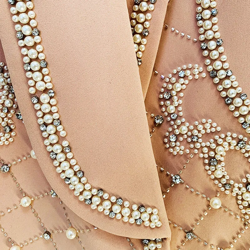 Opulent Elegance: Handmade Beaded Suit dress Jacket