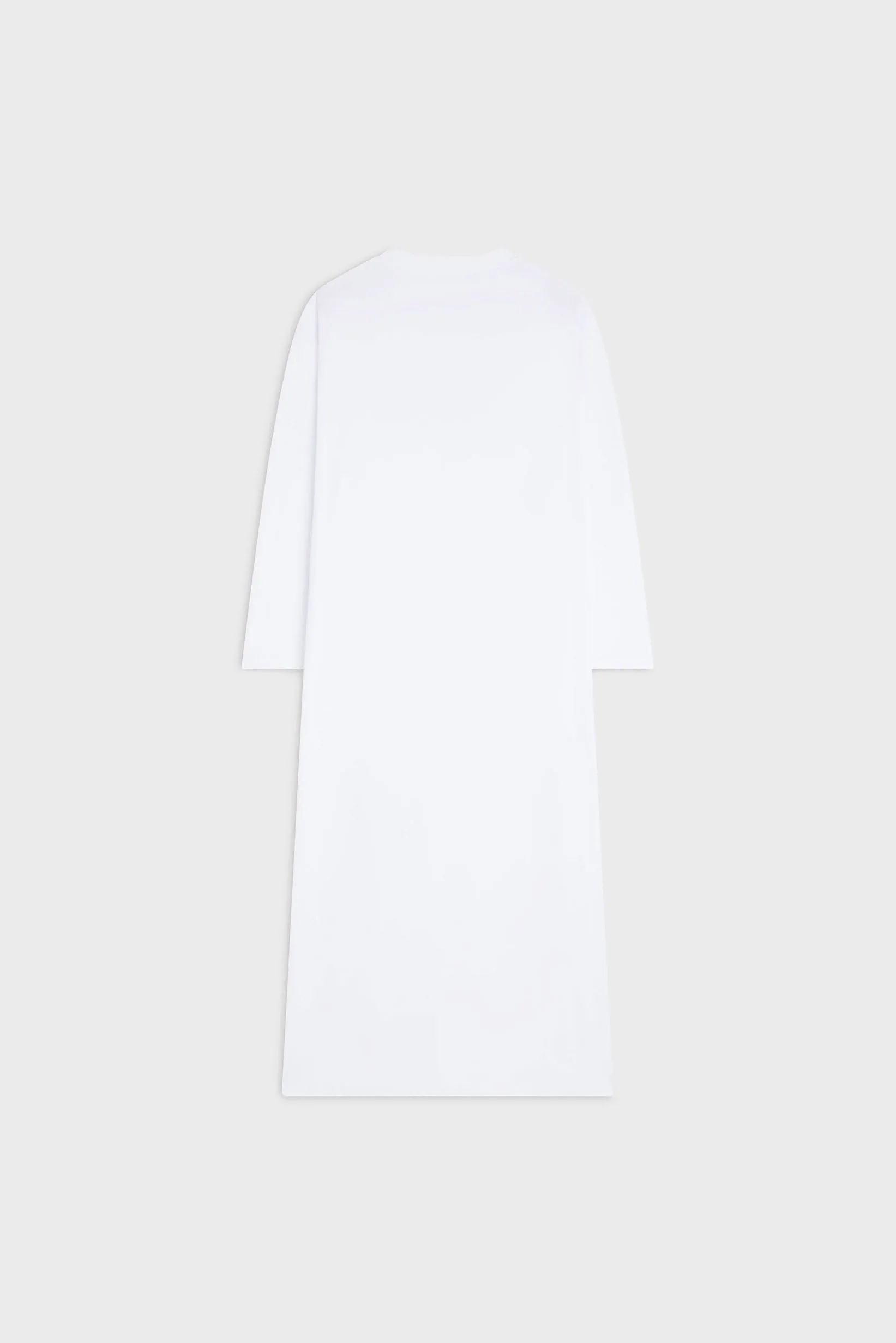 Oversized Cotton Tee Dress | White