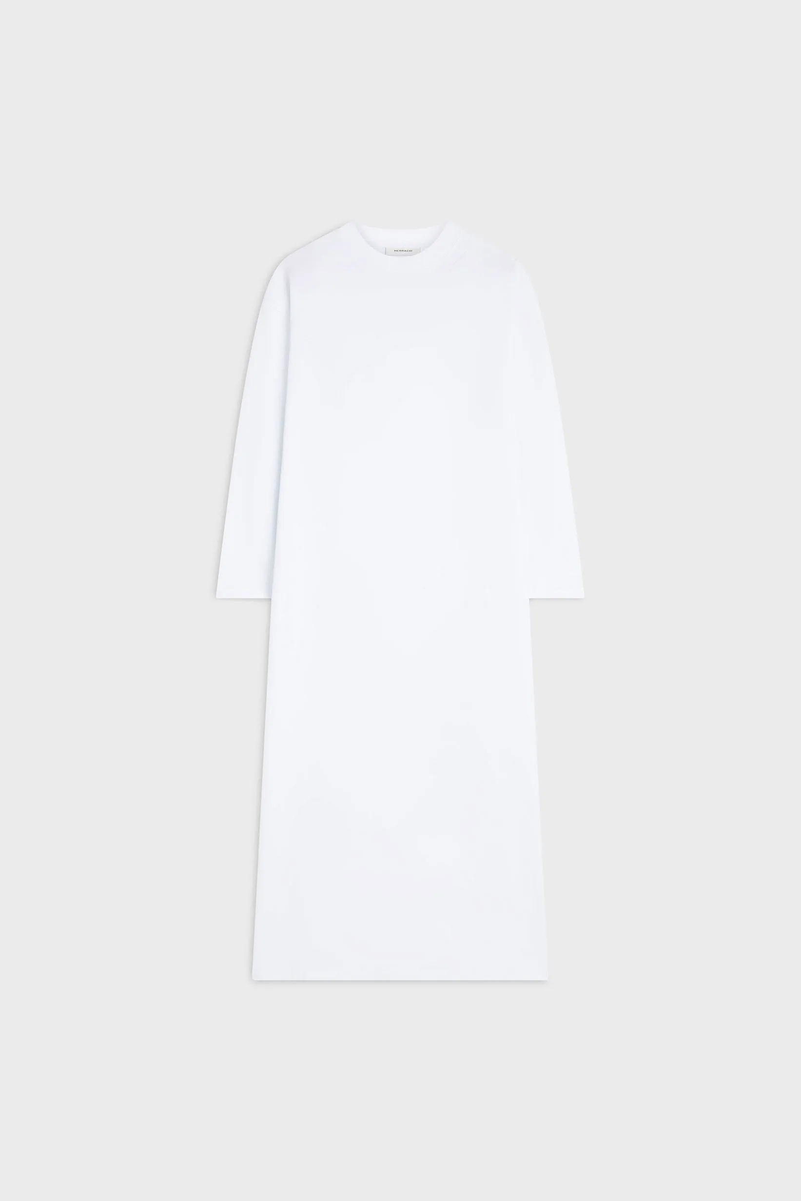 Oversized Cotton Tee Dress | White