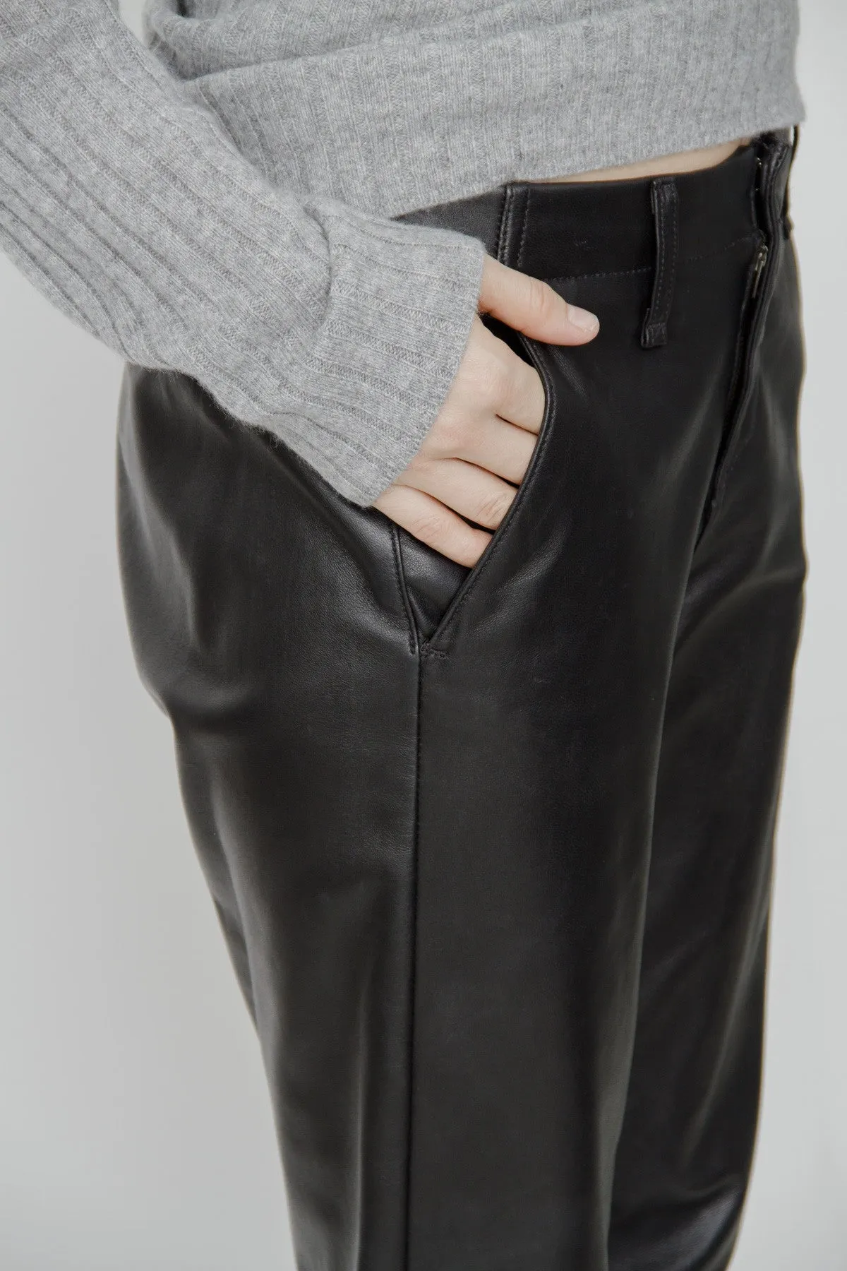 PAJAMA LEATHER PANTS