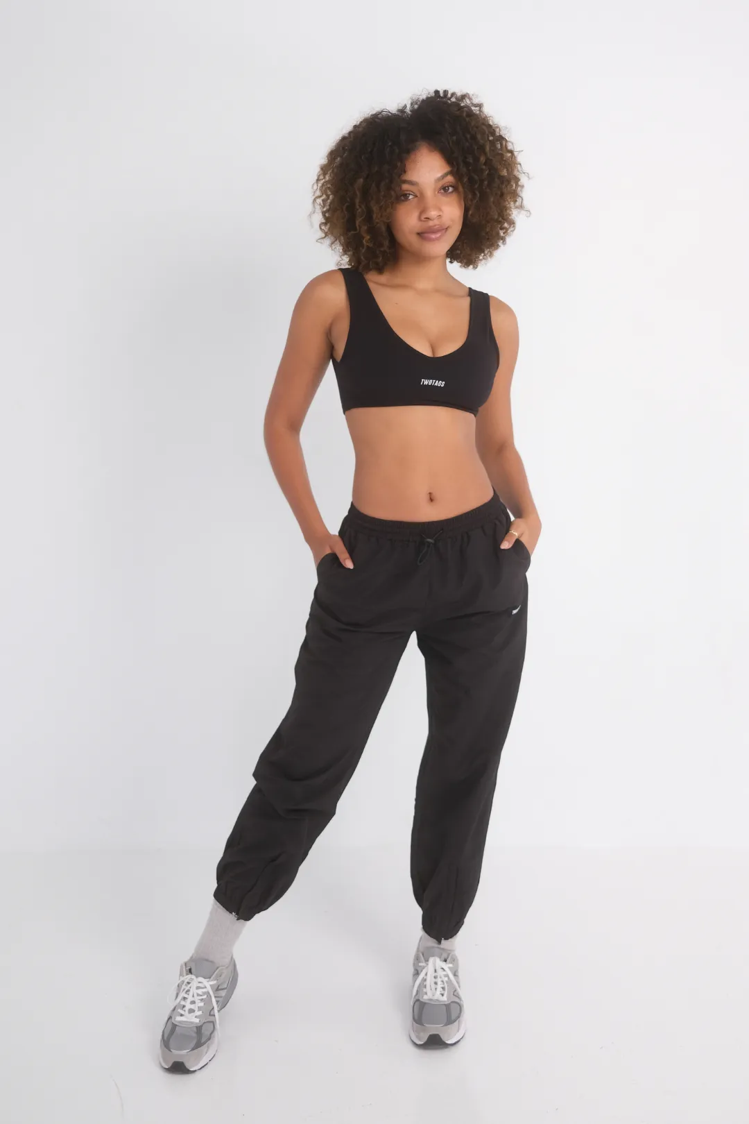 Parachute Nylon Pants - Black