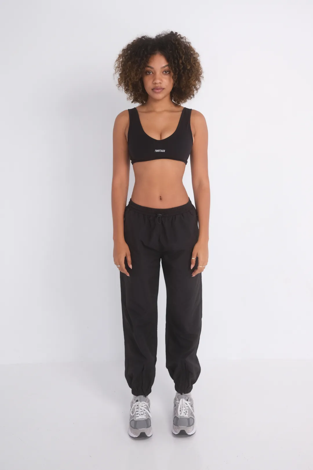 Parachute Nylon Pants - Black