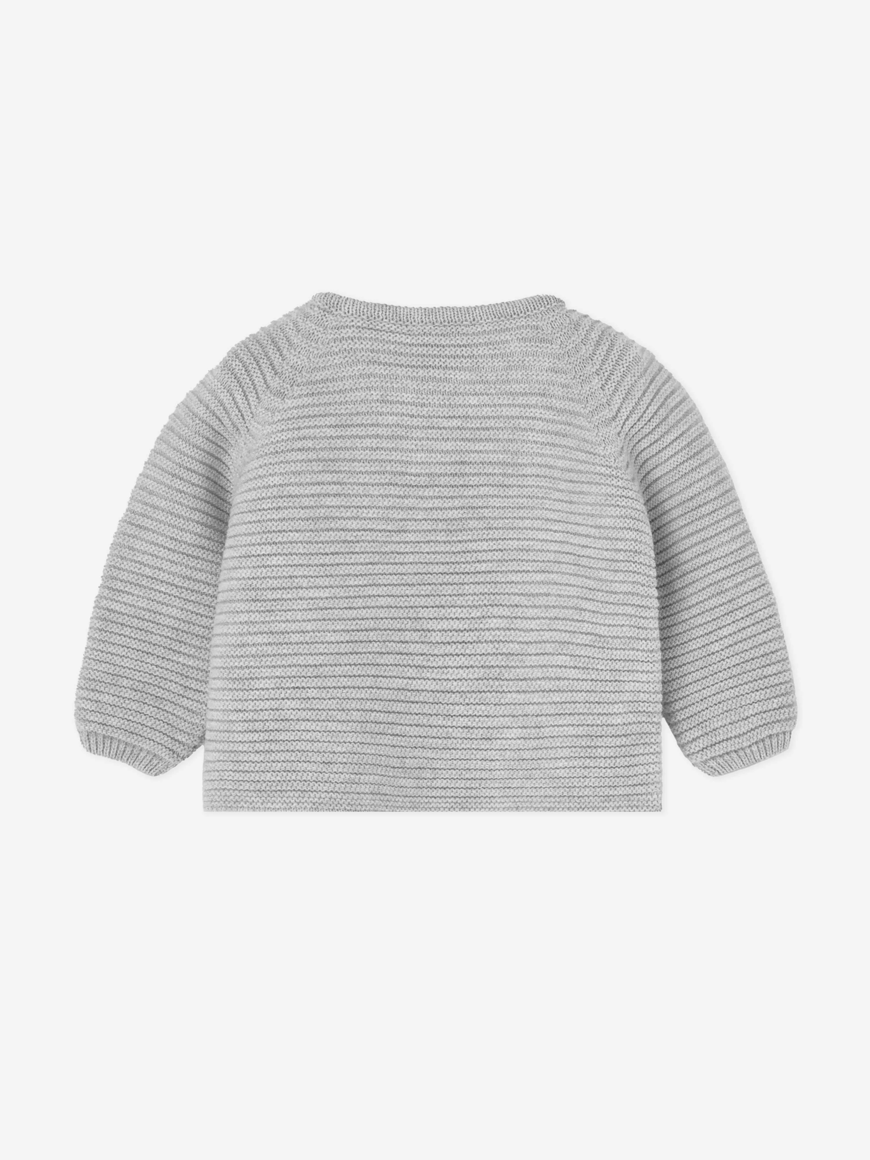 Paz Rodriguez Baby Knitted Cardigan in Grey