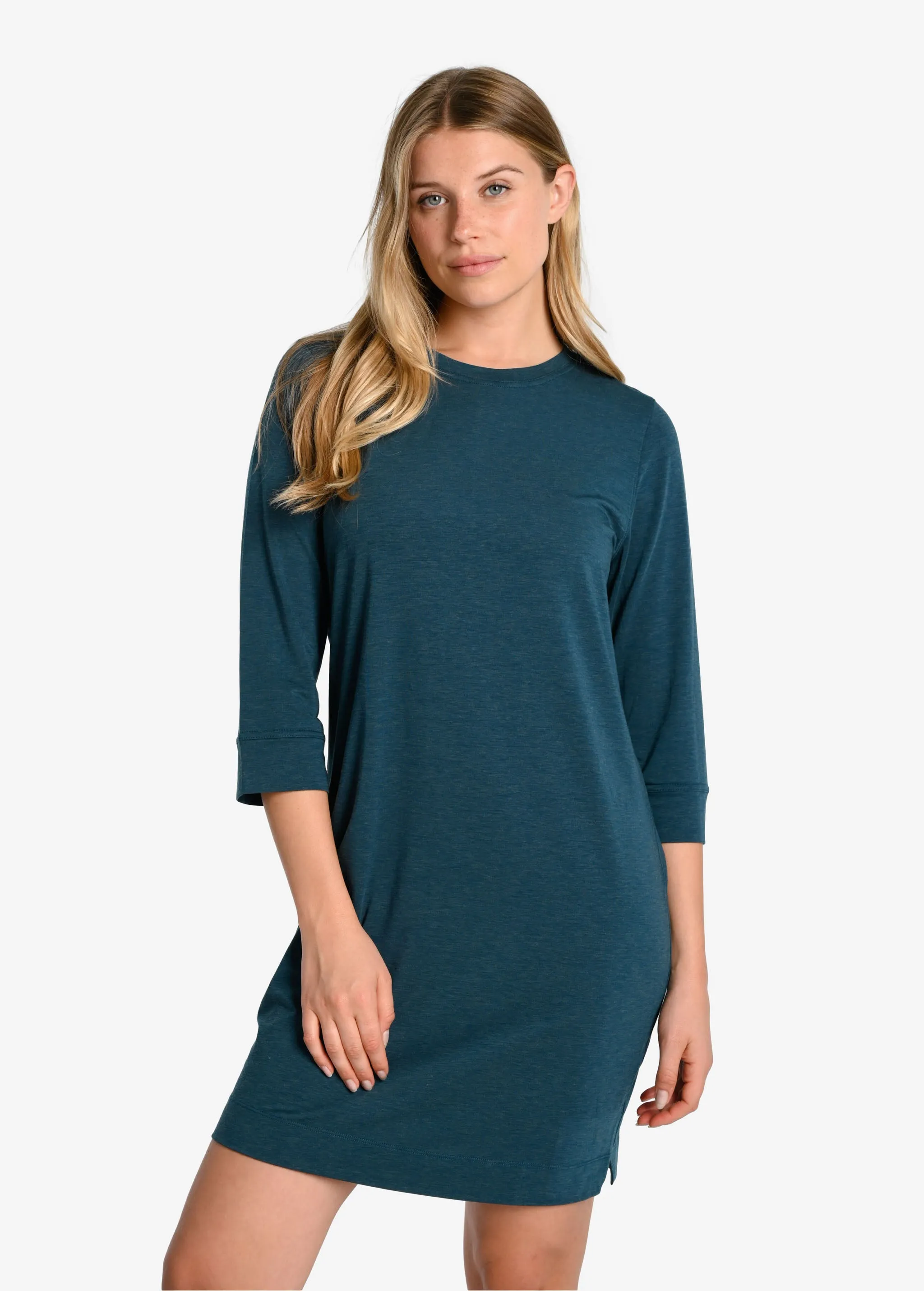 Performance Wool 3/4 Sleeve Dress