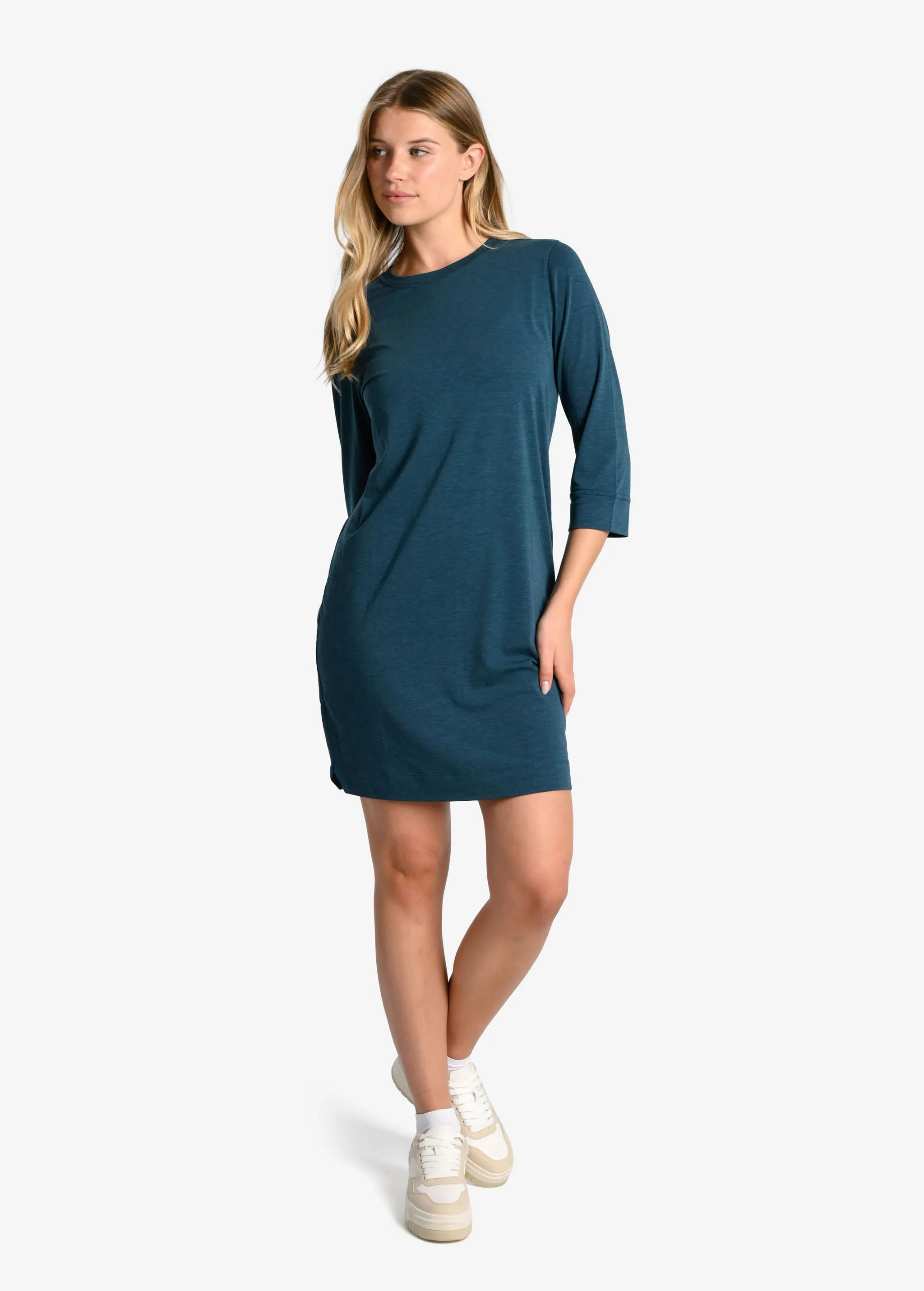 Performance Wool 3/4 Sleeve Dress