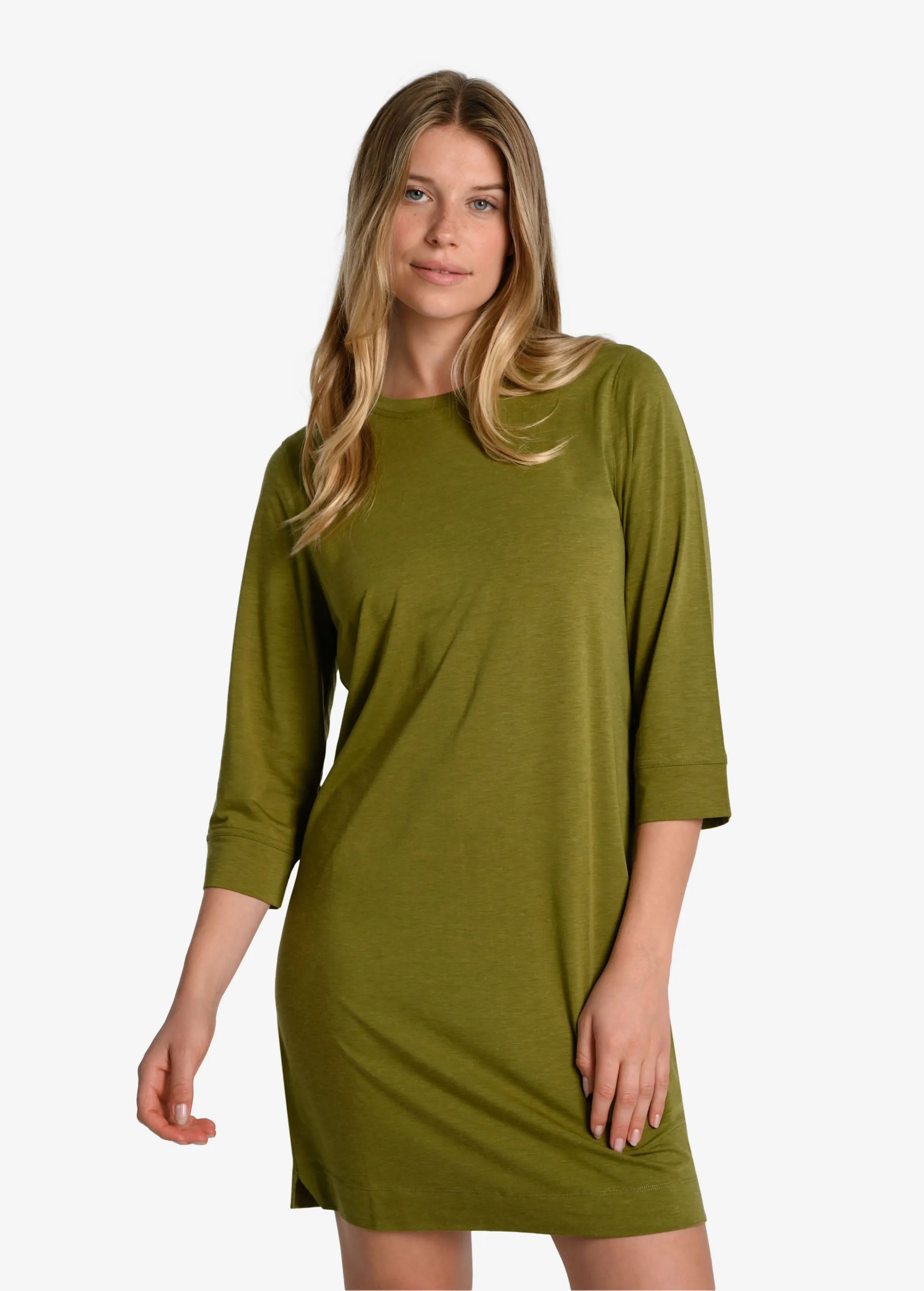 Performance Wool 3/4 Sleeve Dress