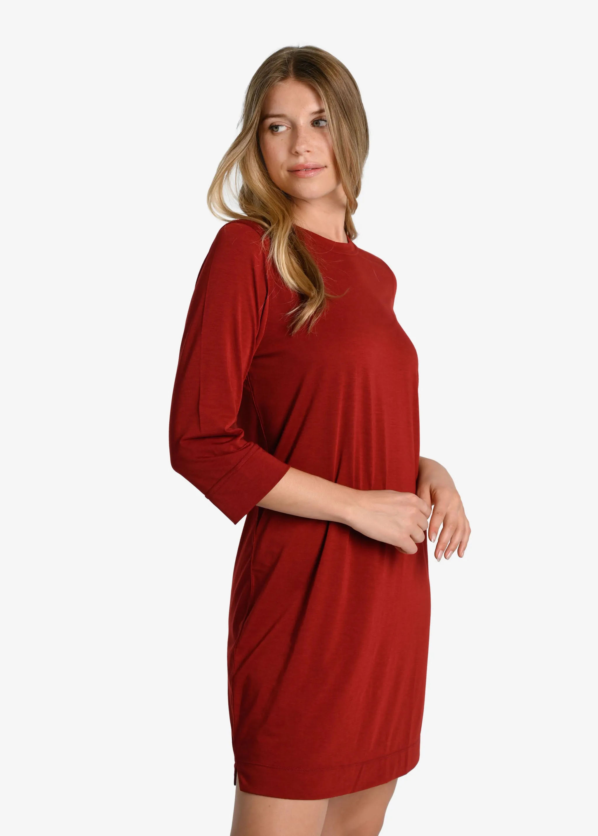 Performance Wool 3/4 Sleeve Dress