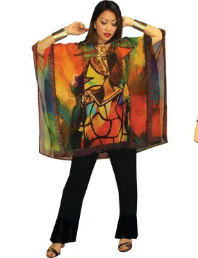 Picasso Long Poncho