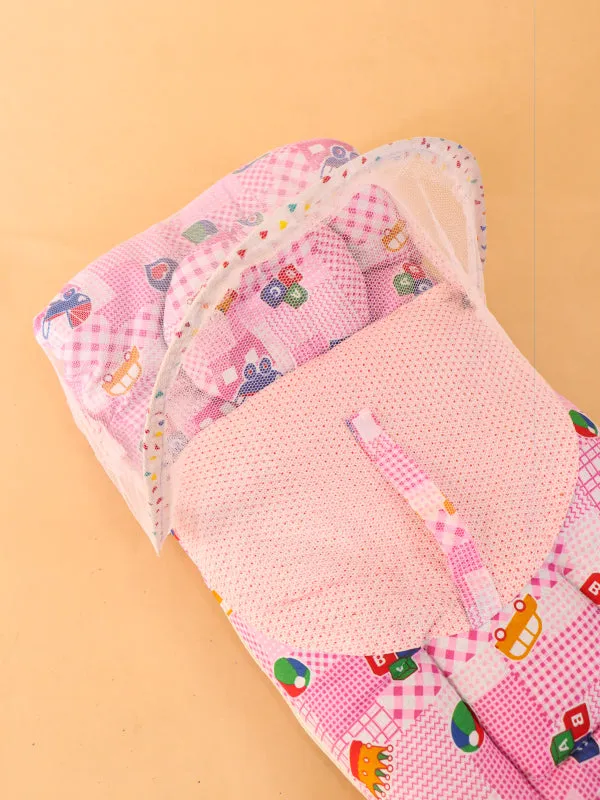 Pink Sleeping Bag With Mosquito Net For Newborns N NBSB08