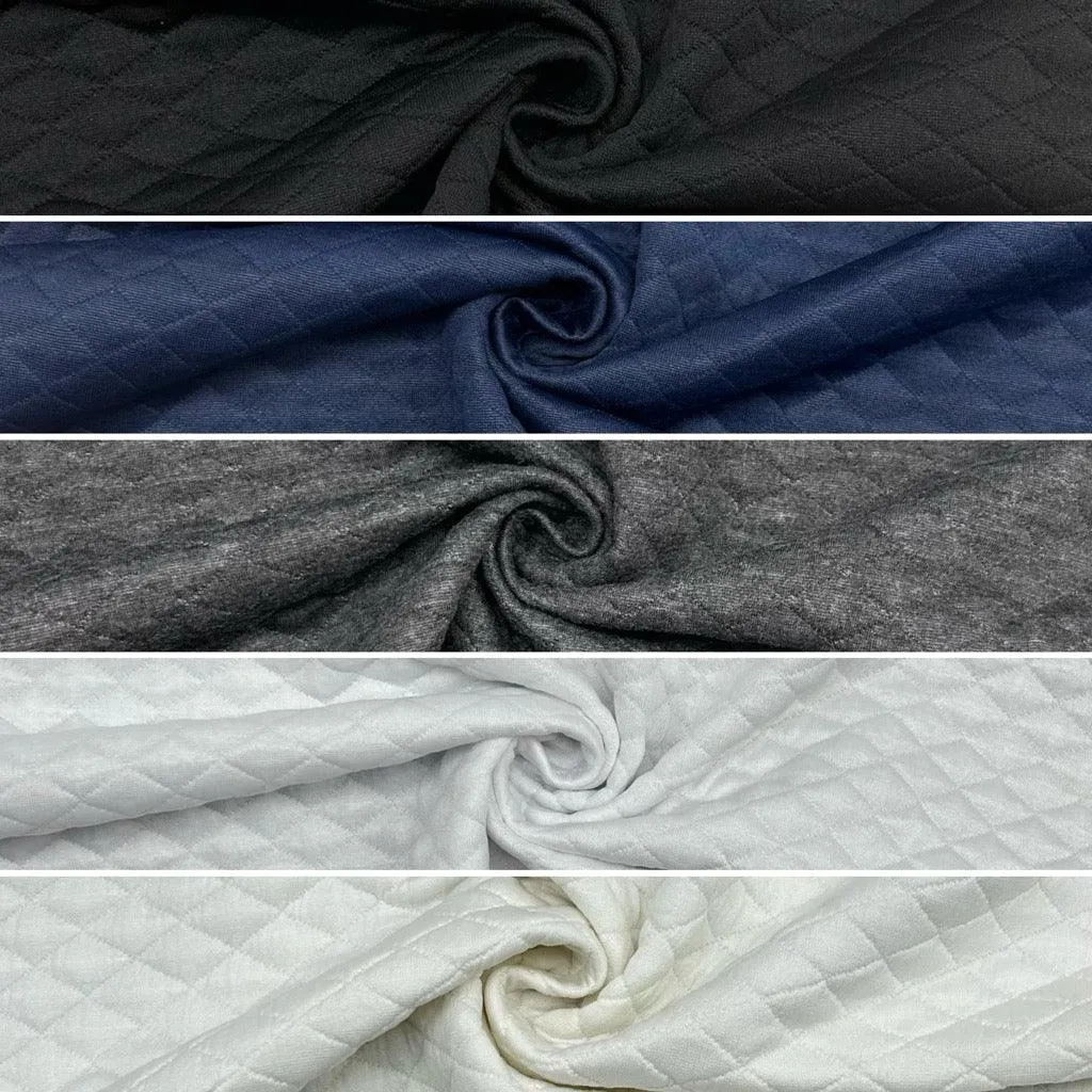 Plain Quilted Jersey Fabric