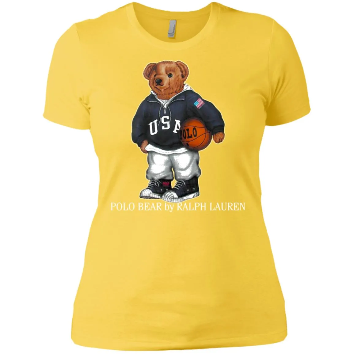 Polo Bear Ralph Lauren Shirt Women Cotton T-Shirt