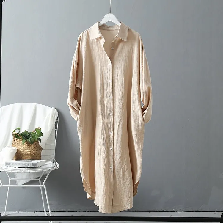 Pre Order:  Oversized Shirt Dress