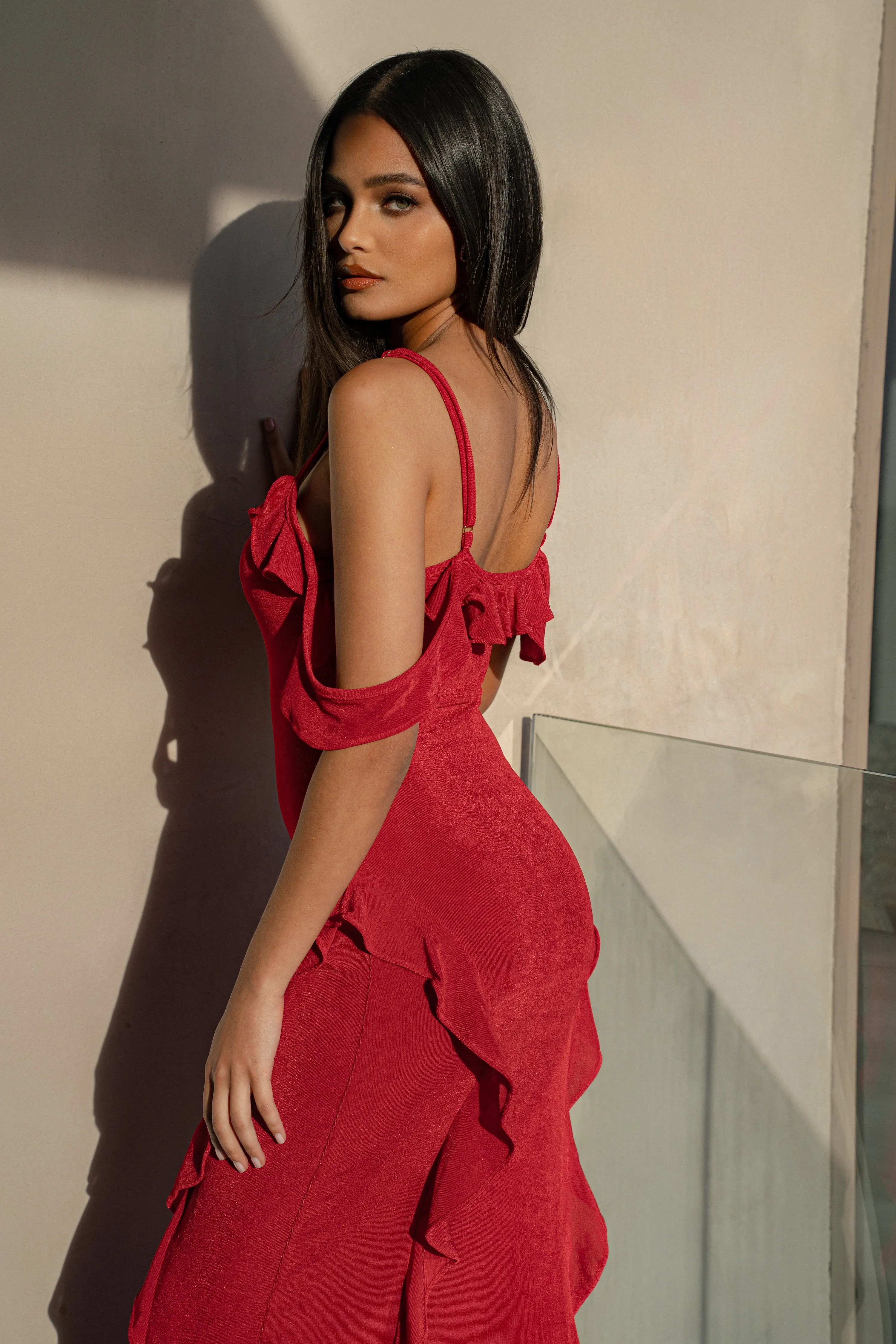 Red Maude Maxi Dress